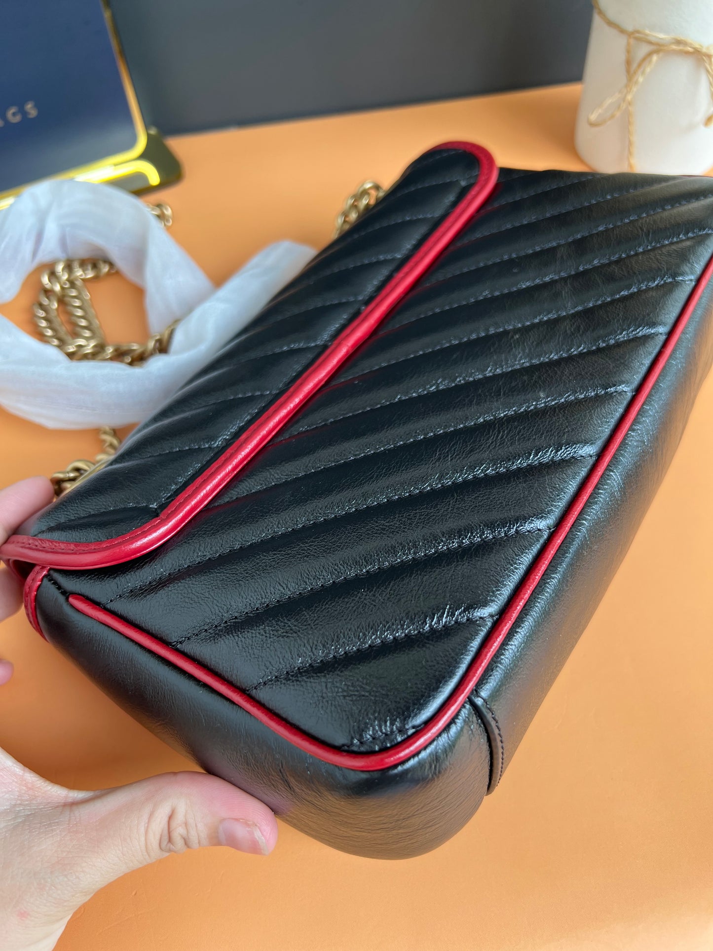 GUCCI MARMONT FLAP SMALL