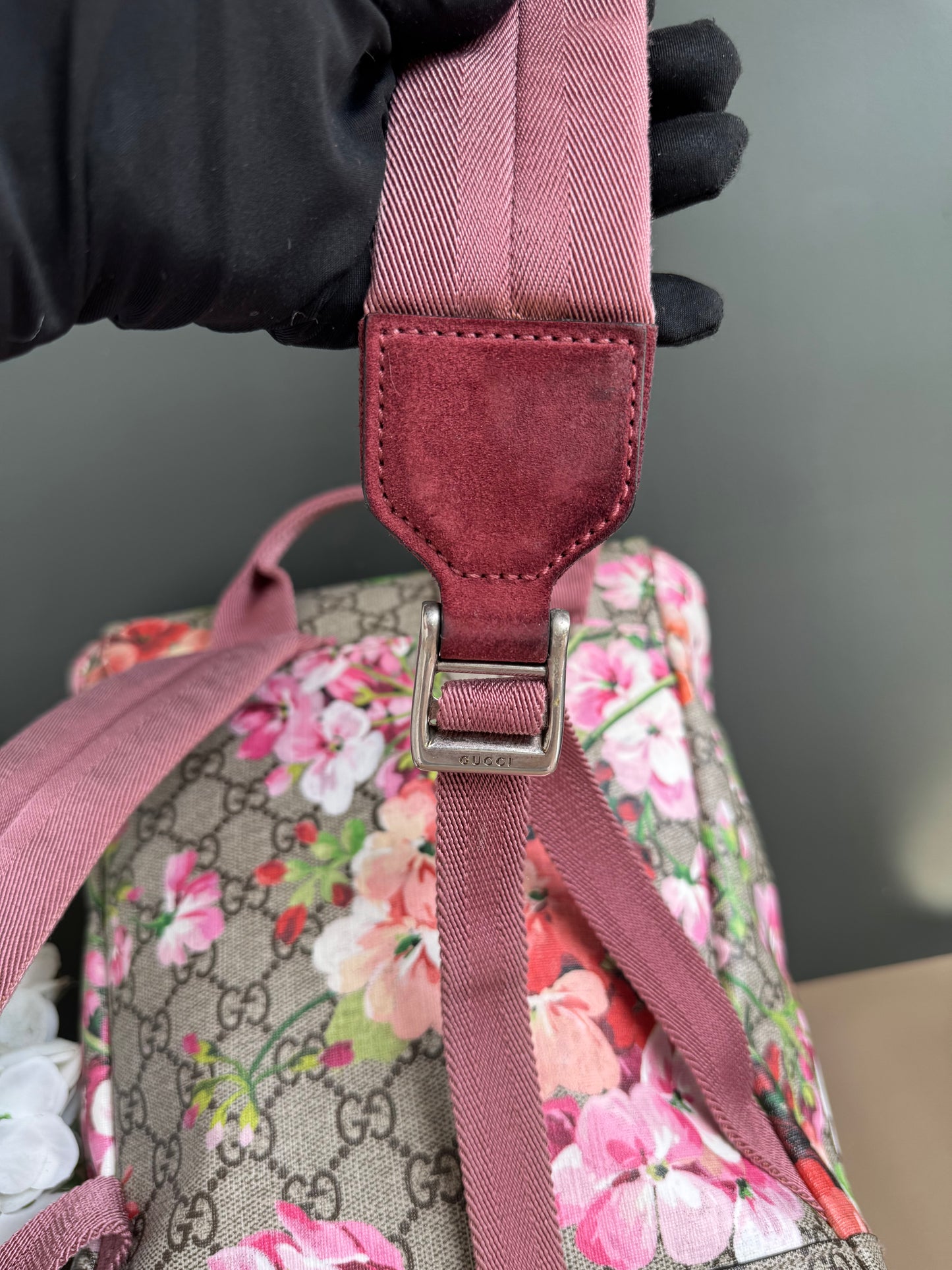 GUCCI FLORAL BACKPACK