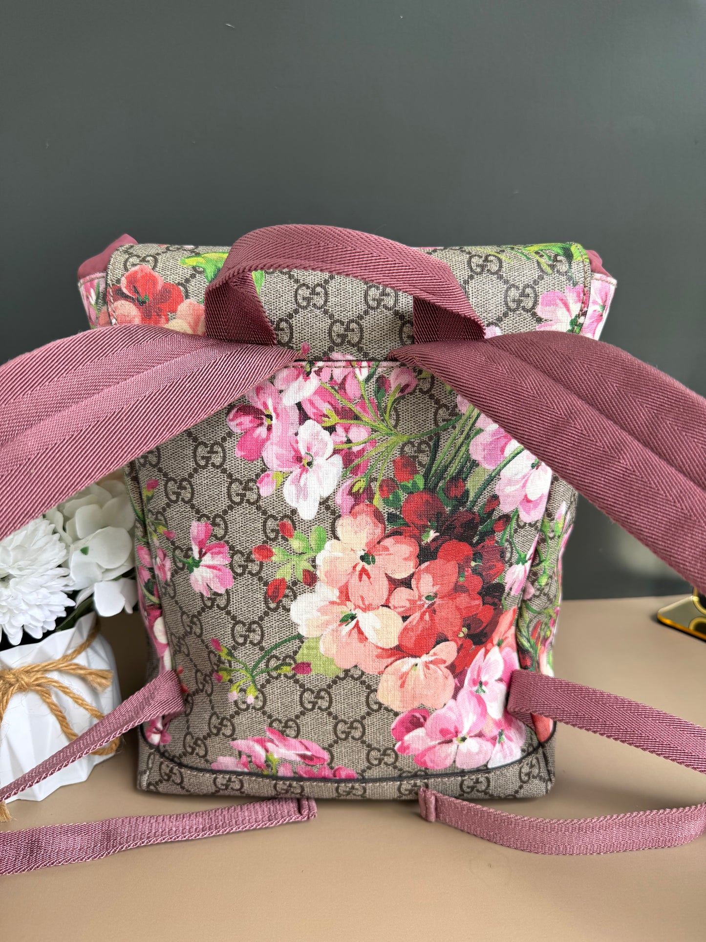 GUCCI FLORAL BACKPACK