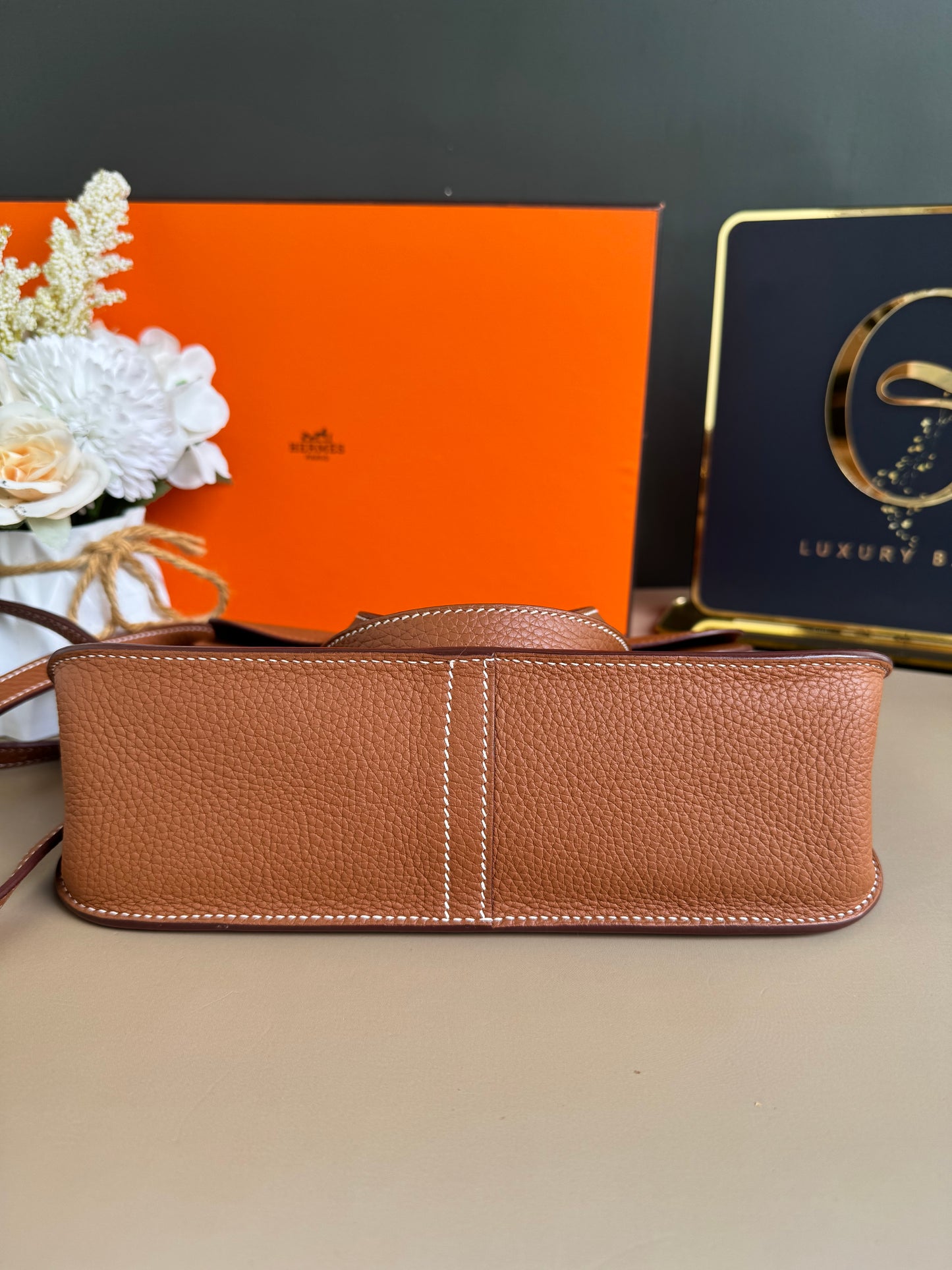 HERMES HALZAN 25 GOLD ON GHW