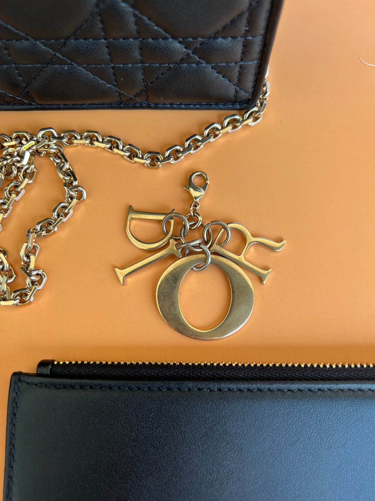 CHRISTIAN DIOR WALLET ON CHAIN