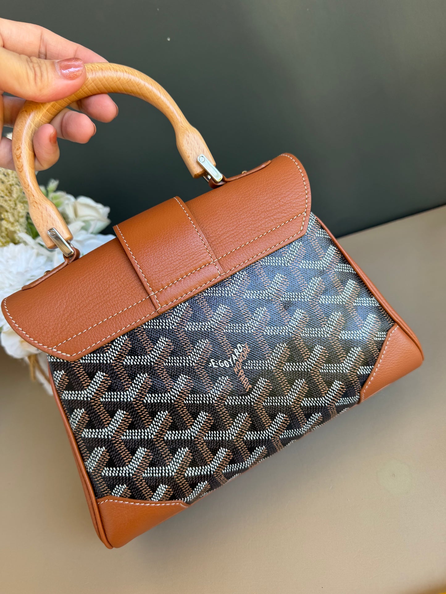 GOYARD MII SAIGON TAN/BLACK