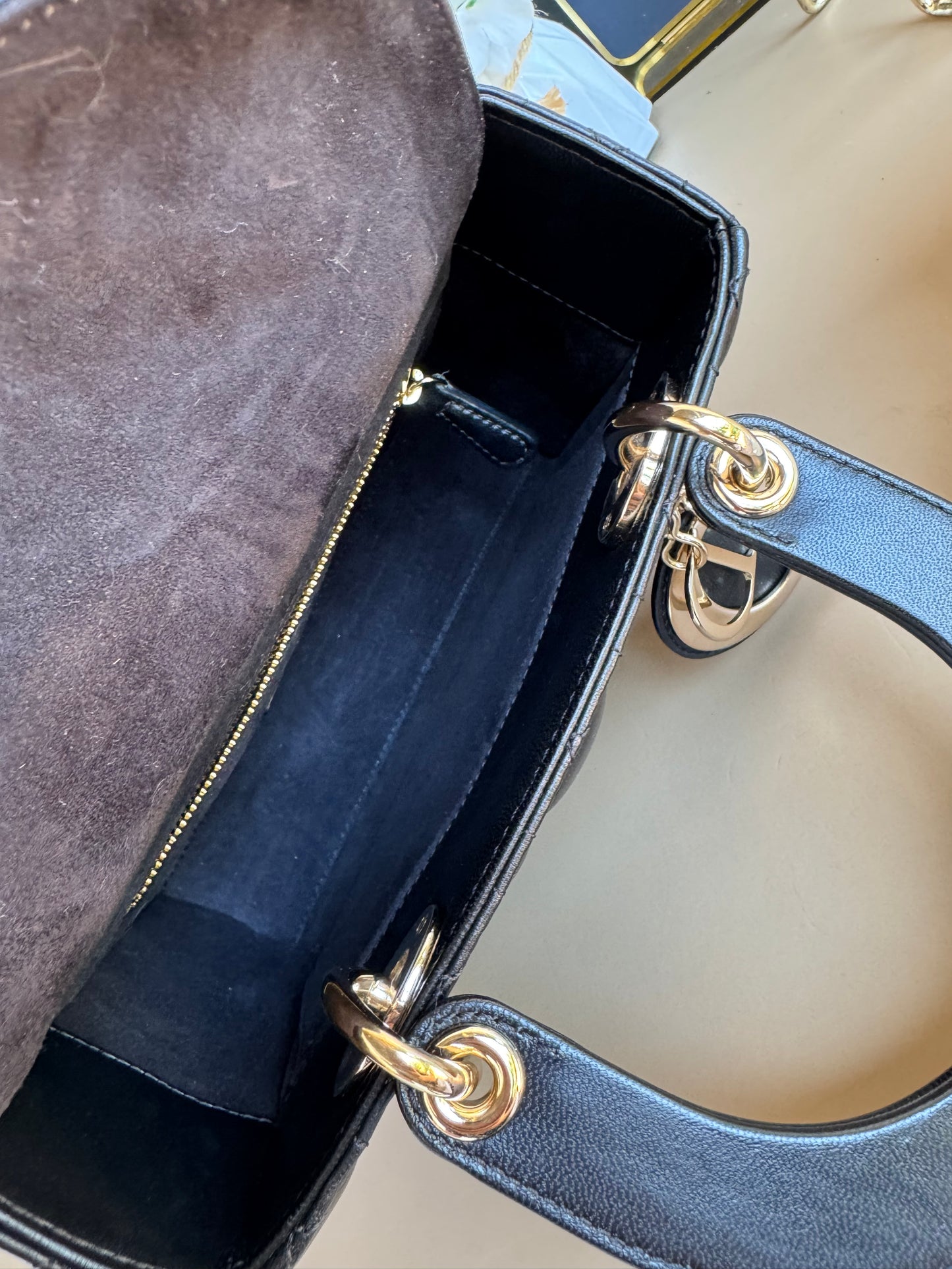 LADY DIOR SMALL LAMBSKIN GHW