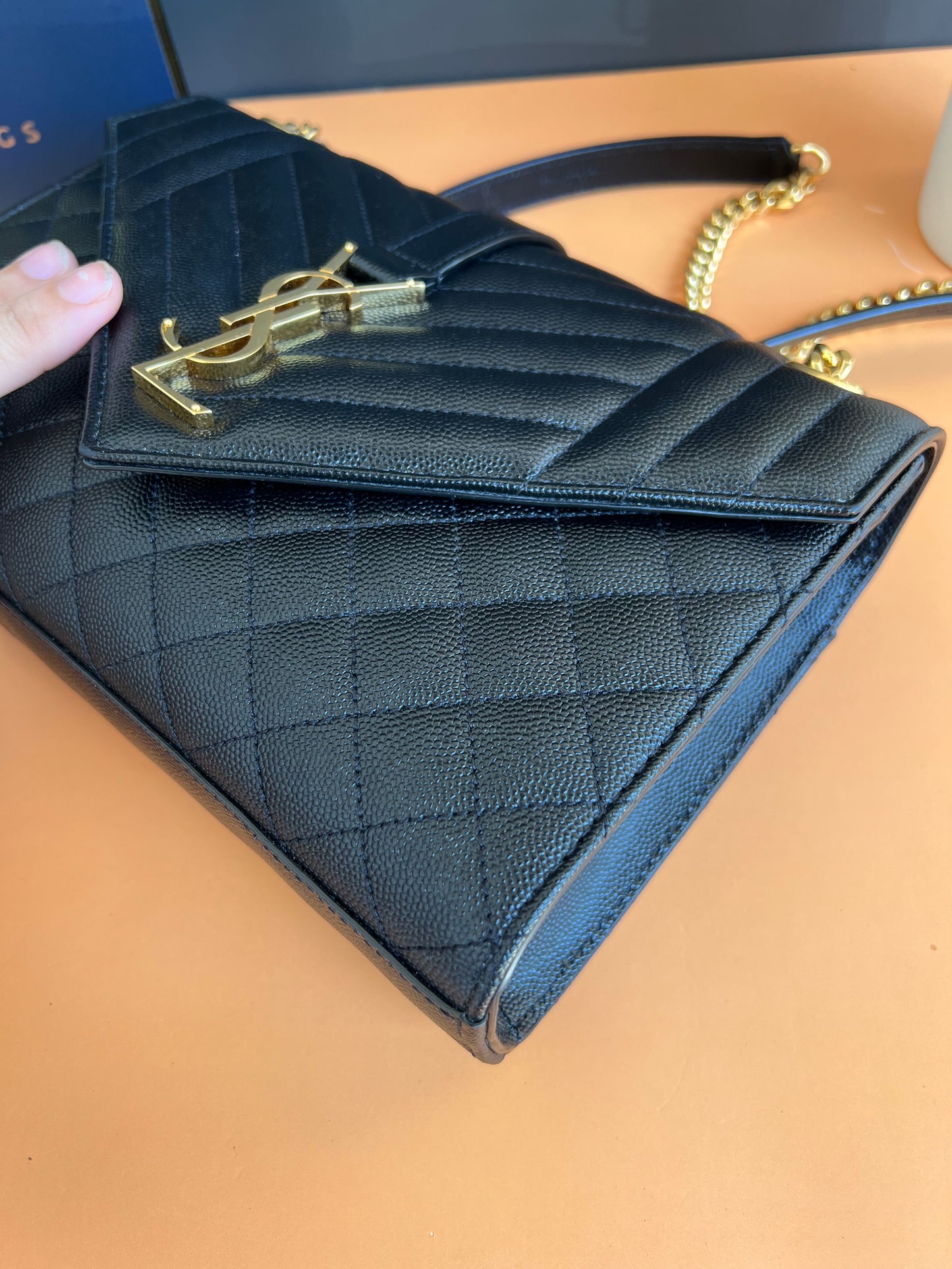 YSL SAINT LAURENT ENVELOPE FLAP SMALL