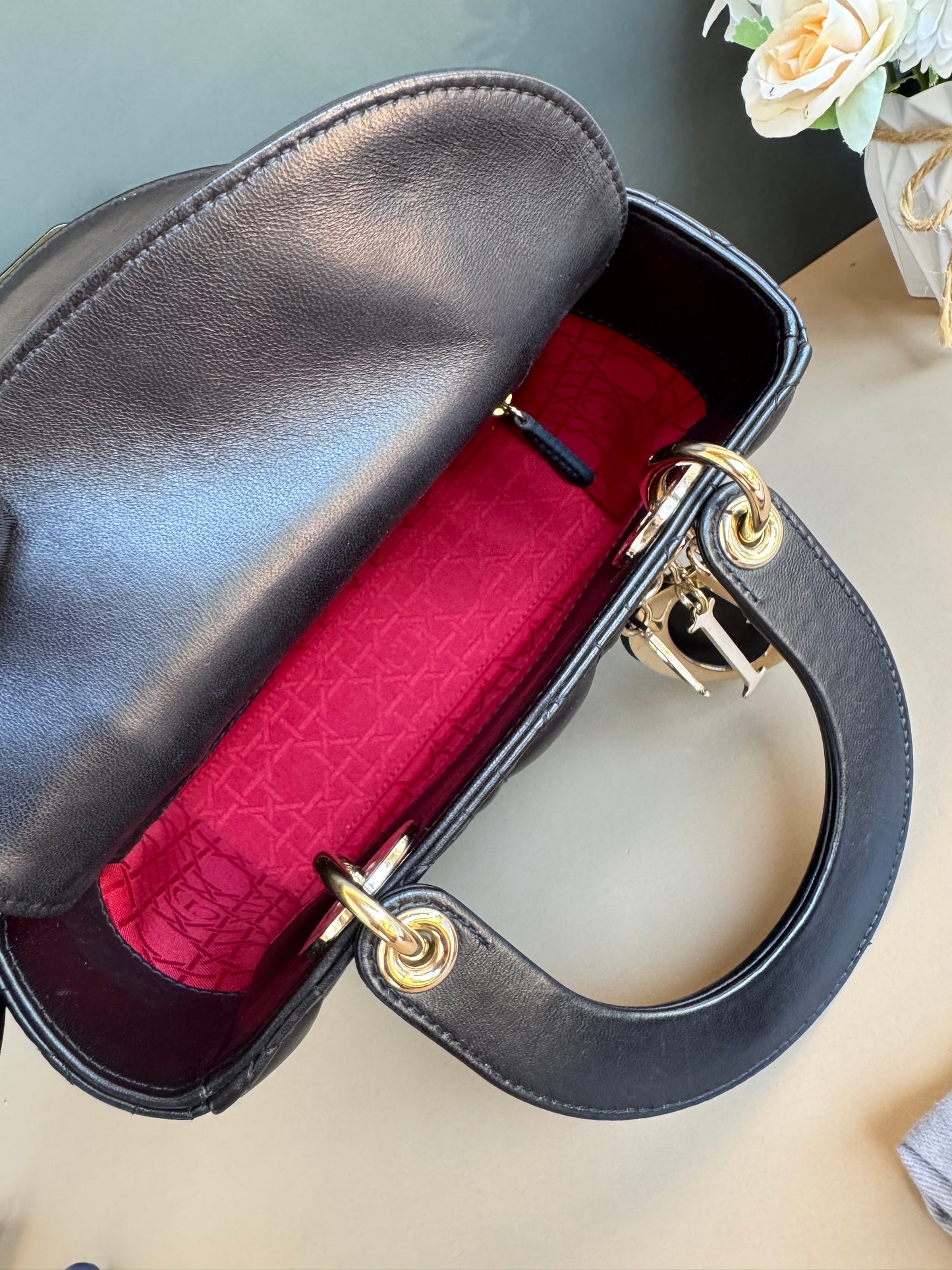 LADY DIOR SMALL LAMBSKIN GHW