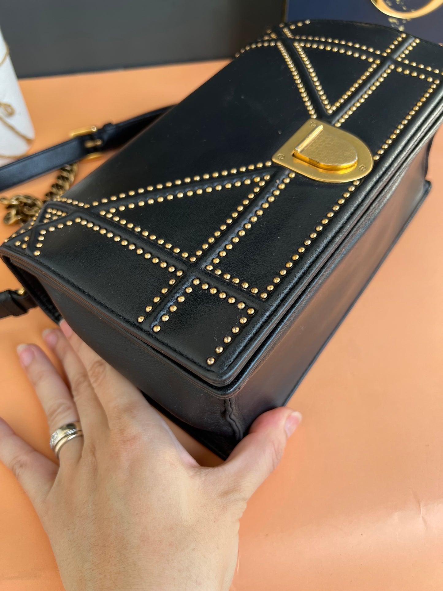 Dior Diorama Studded Flap