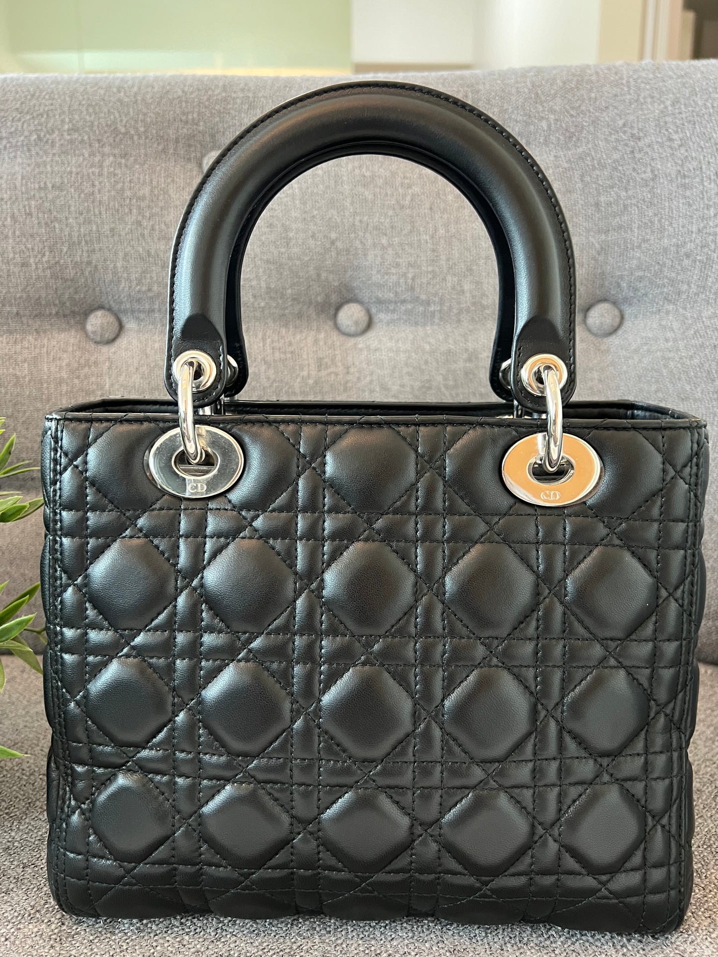 LADY DIOR MEDIUM BLACK