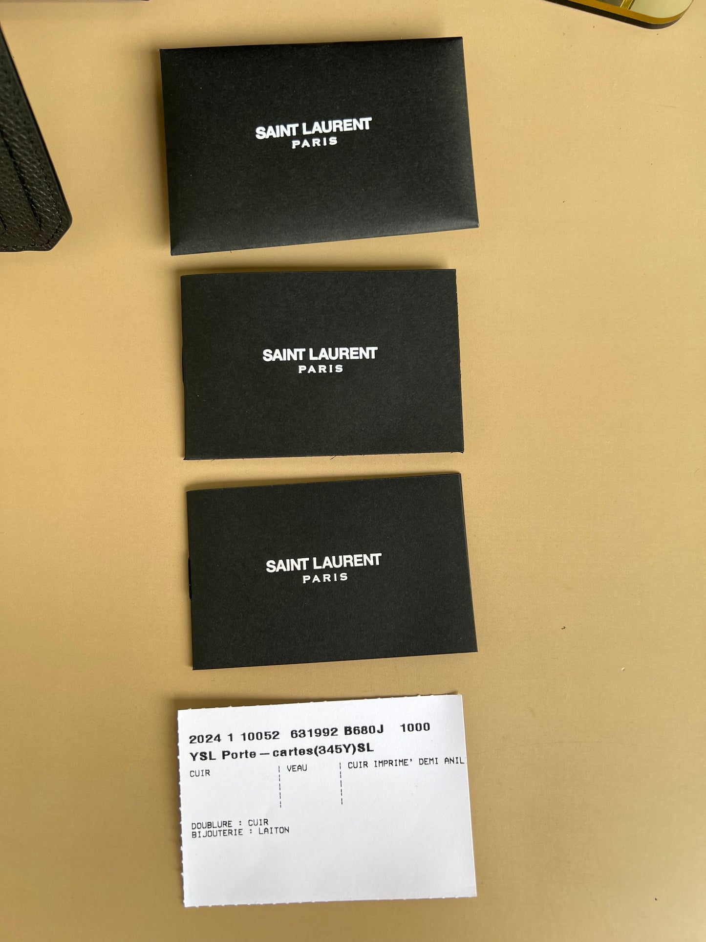 BRANDNEW YSL CARD HOLDER