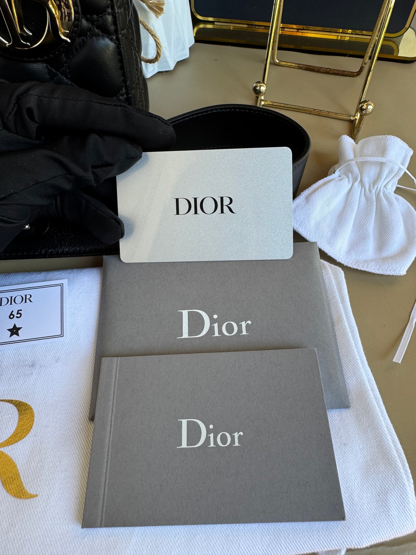 LADY DIOR SMALL LAMBSKIN GHW