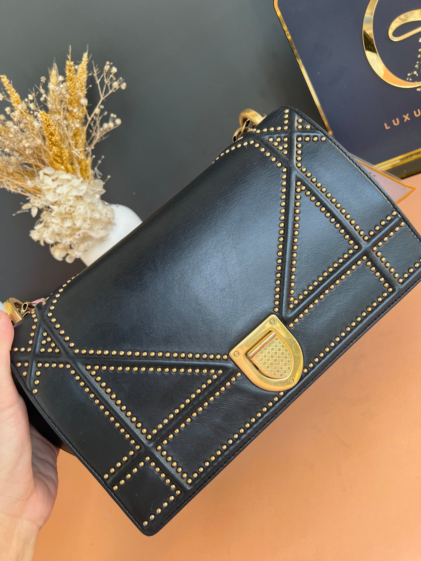 Dior Diorama Studded Flap