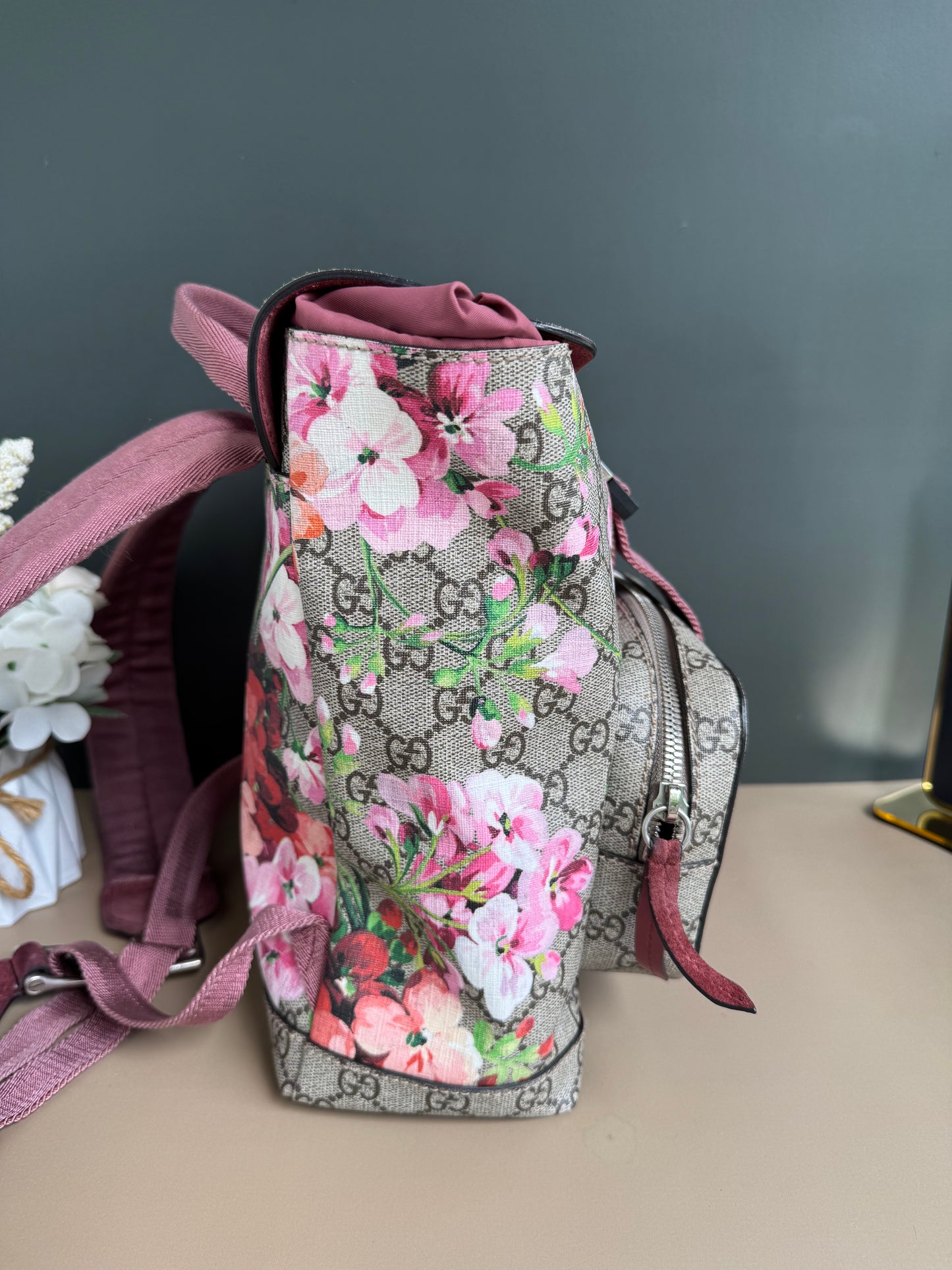GUCCI FLORAL BACKPACK