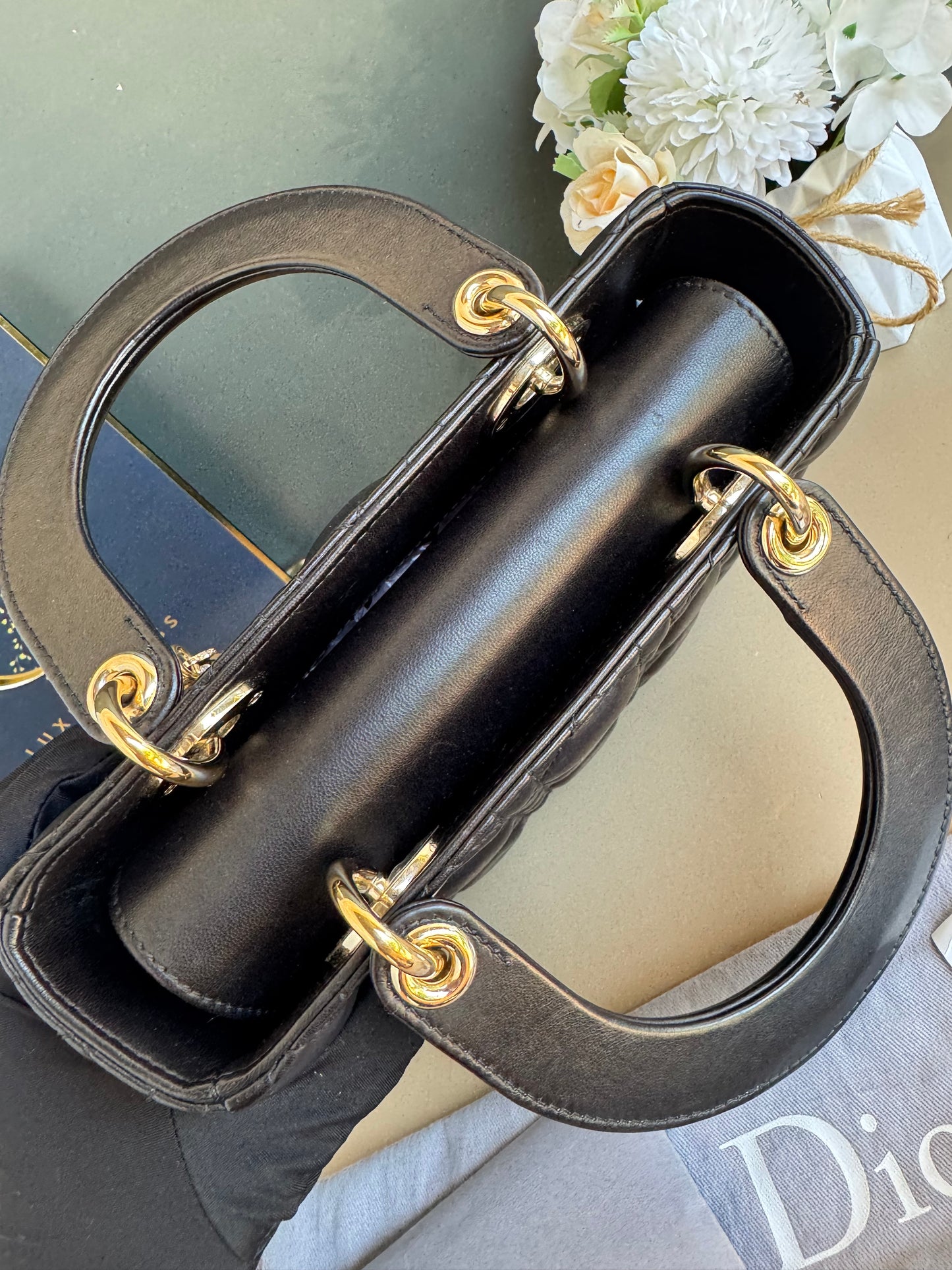 LADY DIOR SMALL LAMBSKIN GHW