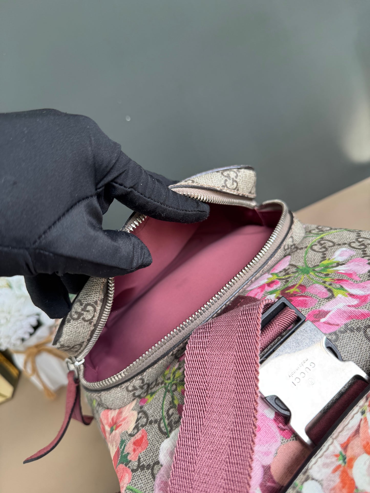 GUCCI FLORAL BACKPACK