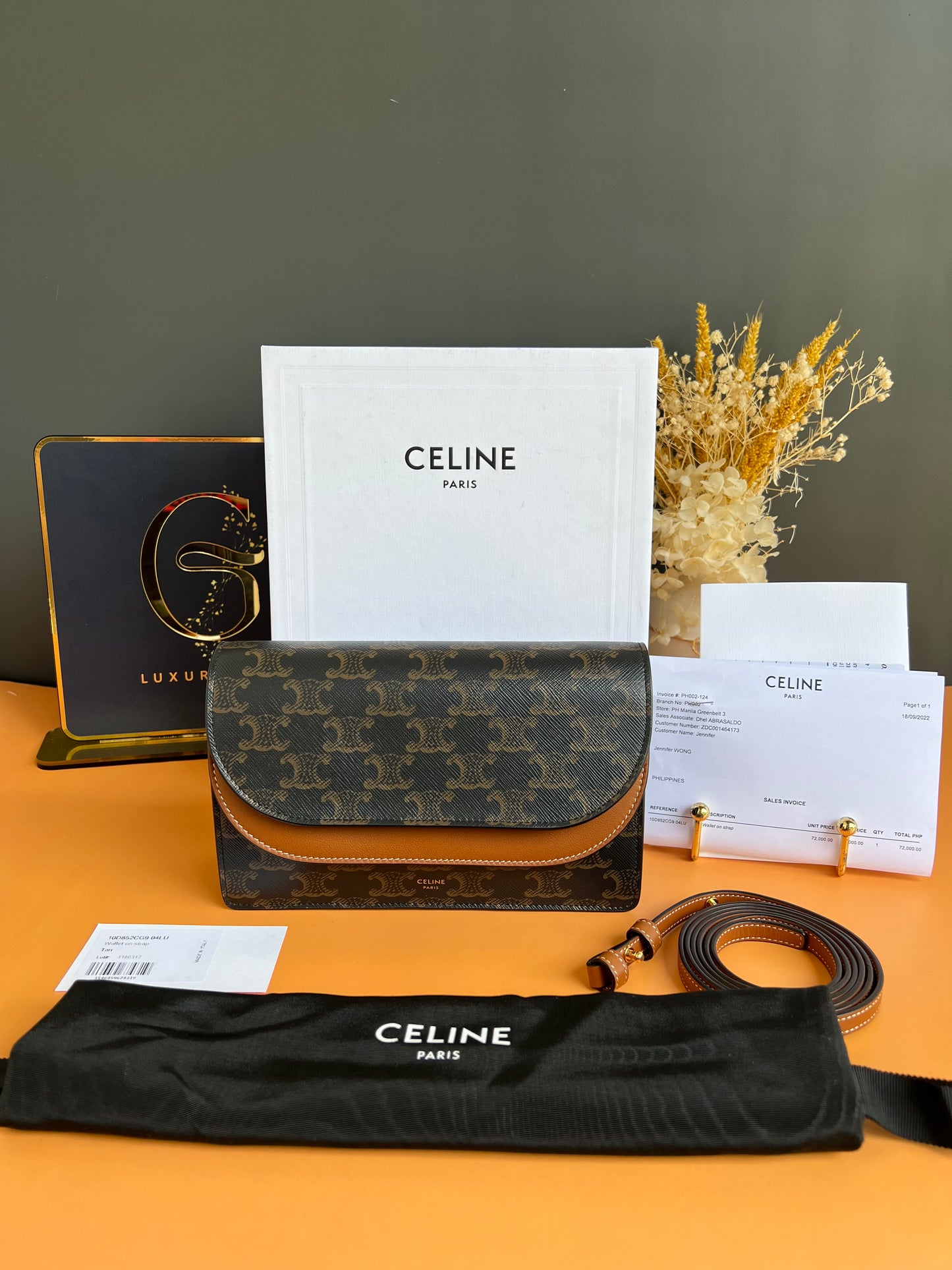 CELINE WALLET ON STRAP