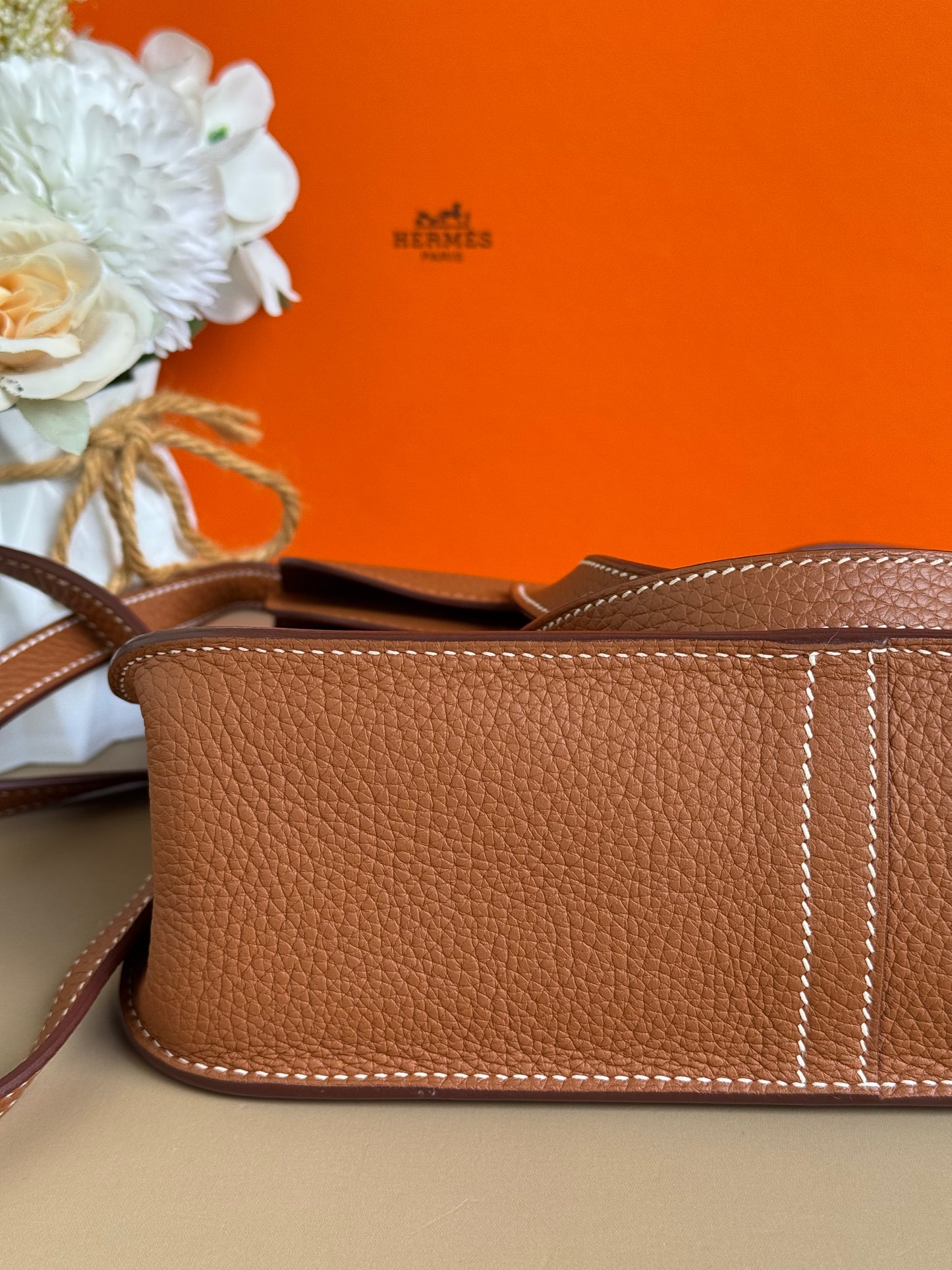 HERMES HALZAN 25 GOLD ON GHW