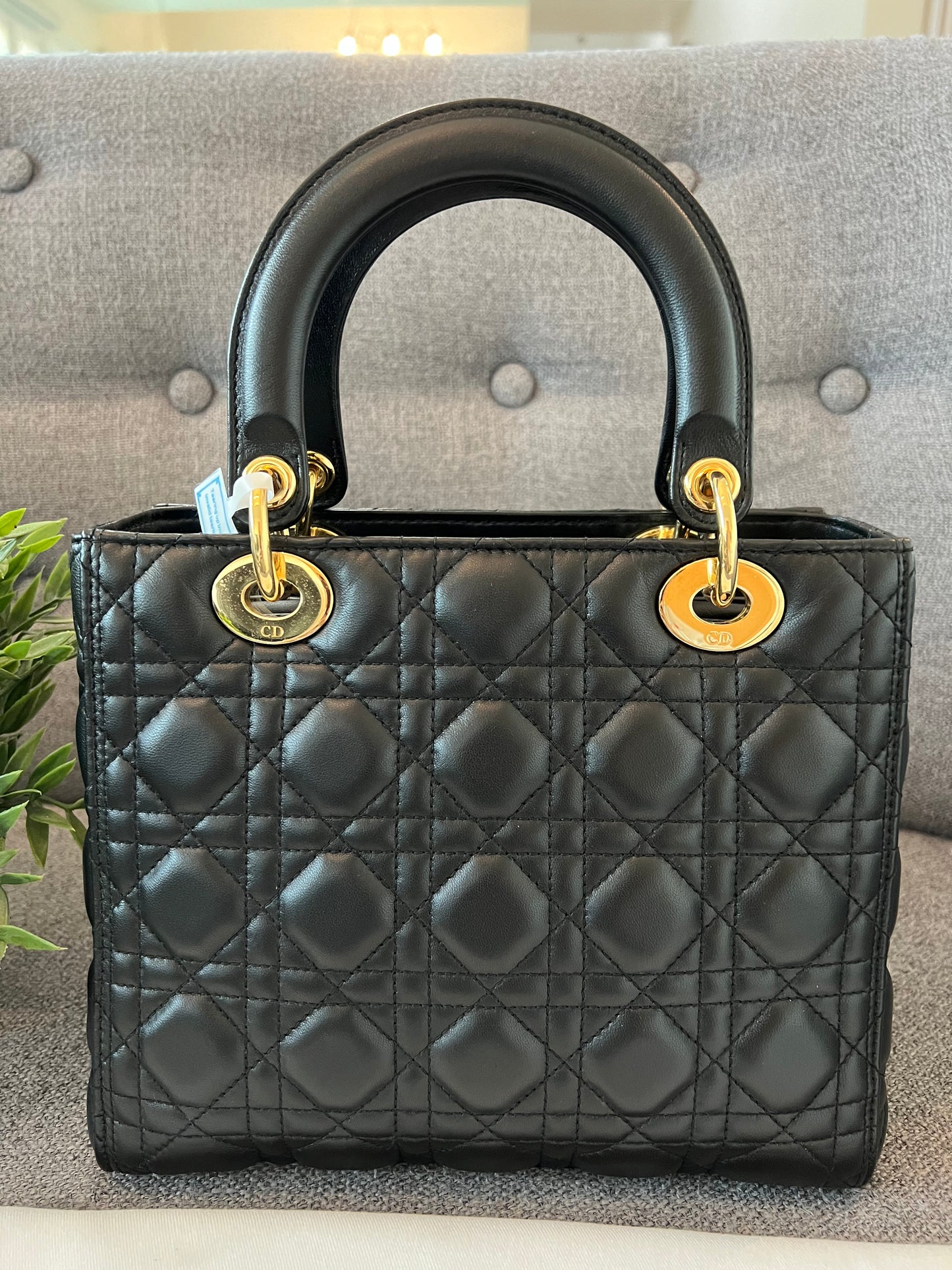 LADY DIOR MEDIUM BLACK