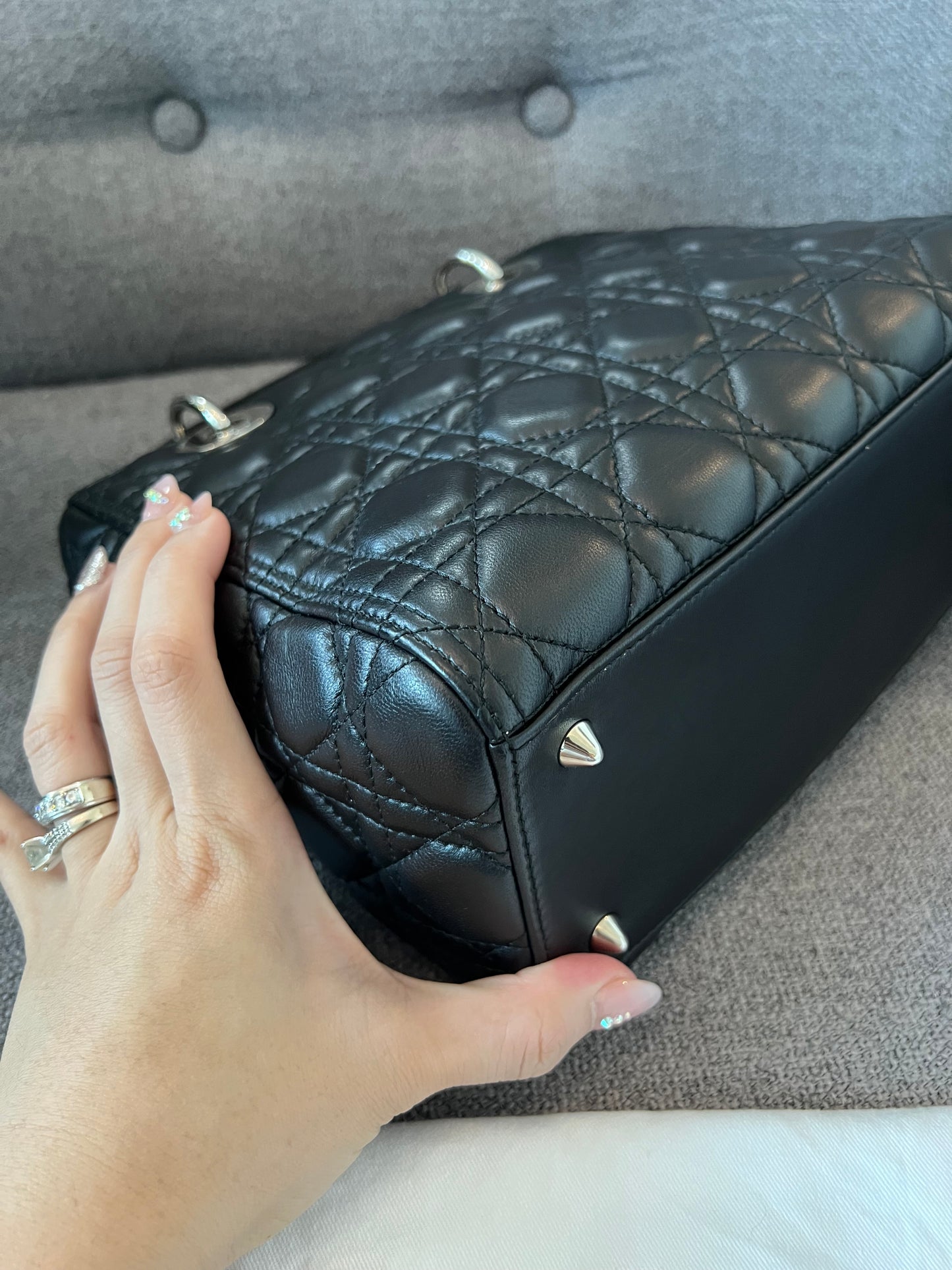 LADY DIOR MEDIUM BLACK