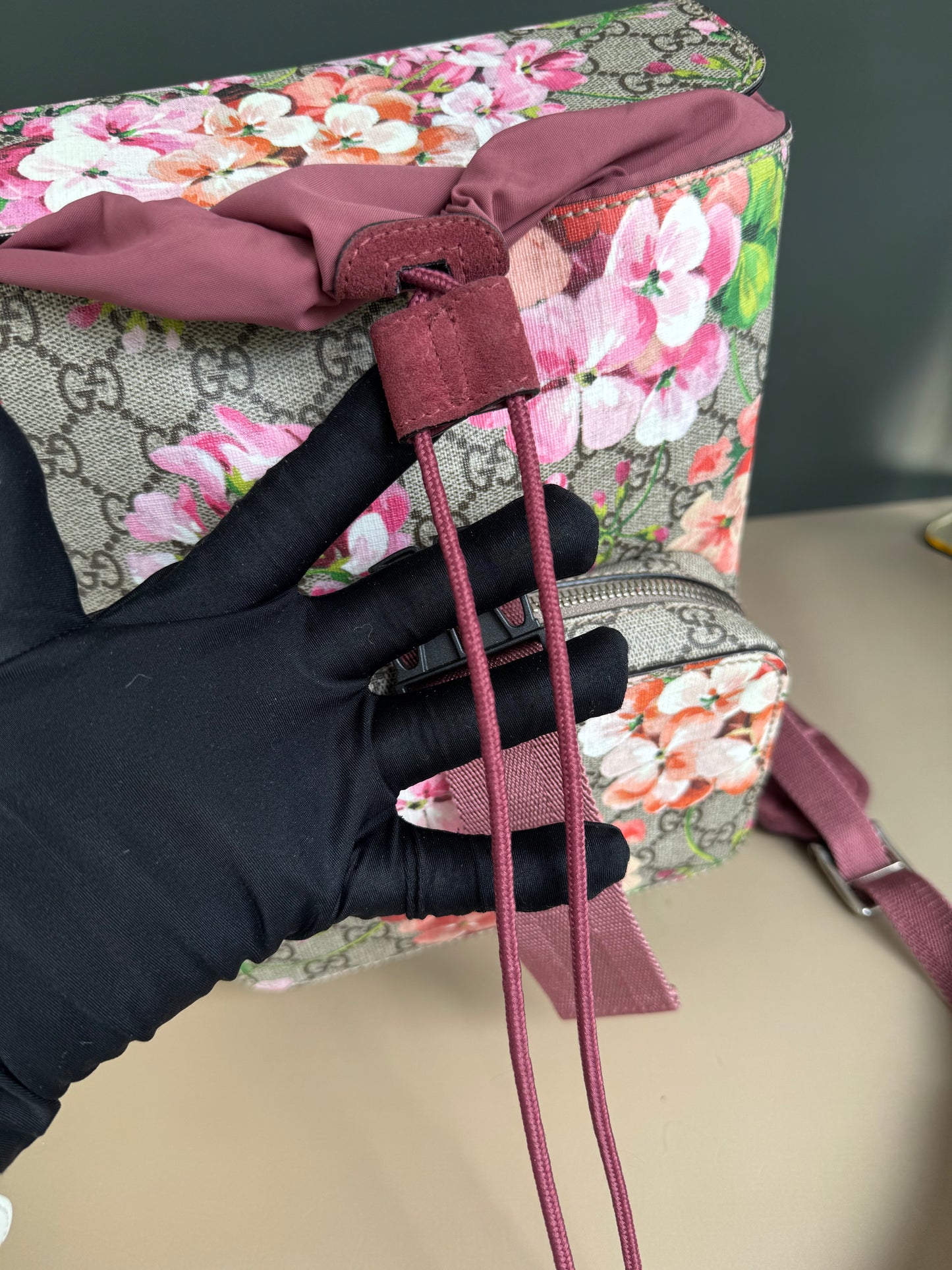 GUCCI FLORAL BACKPACK