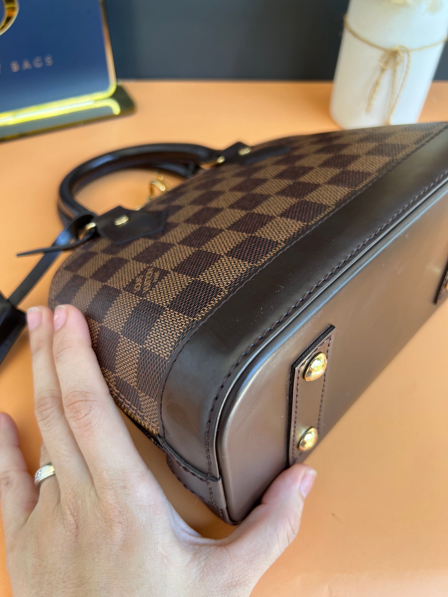 LOUIS VUITTON BB ALMA DAMIER EBENE