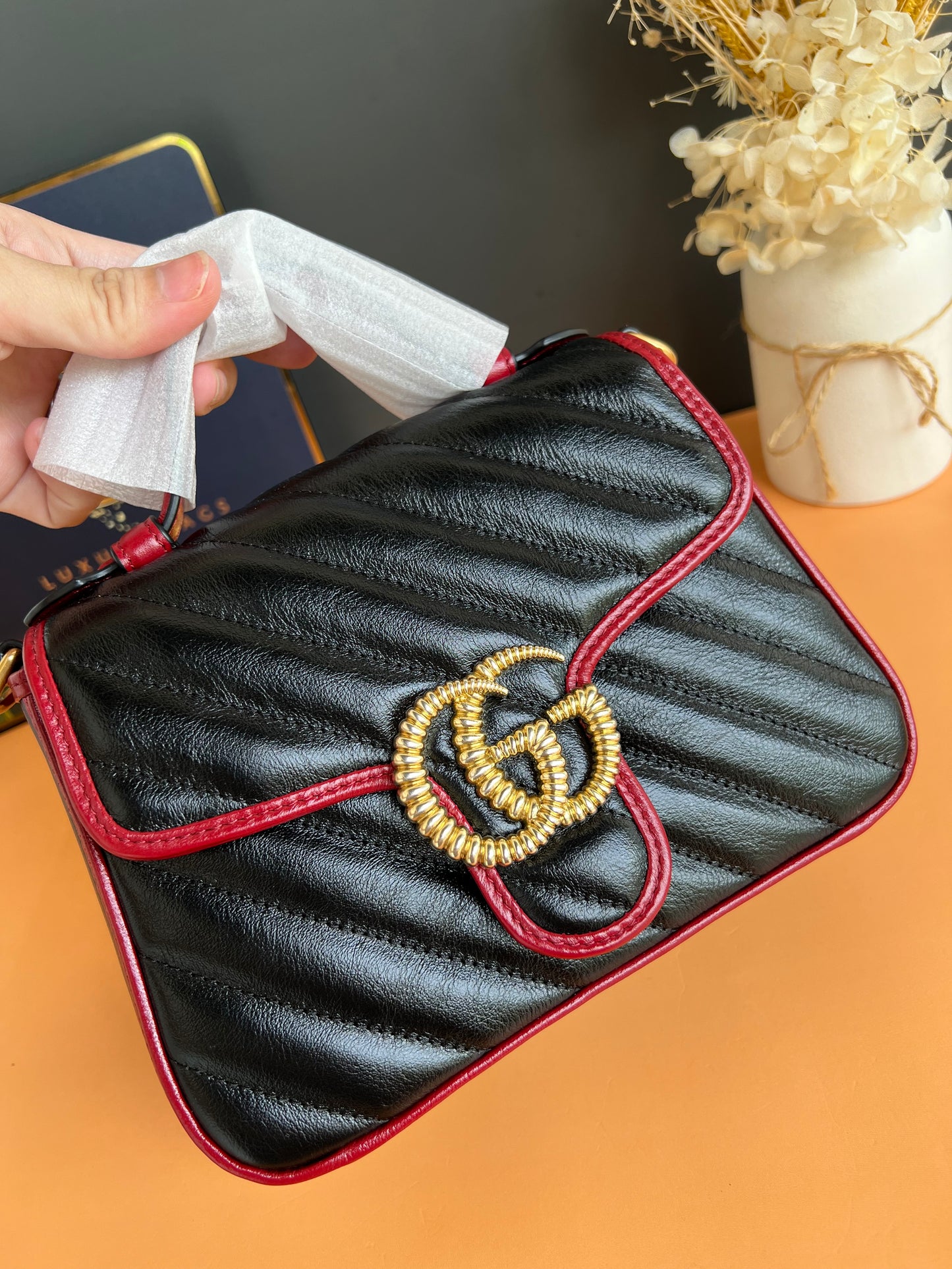 GUCCI MARMONT TOP HANDLE MINI