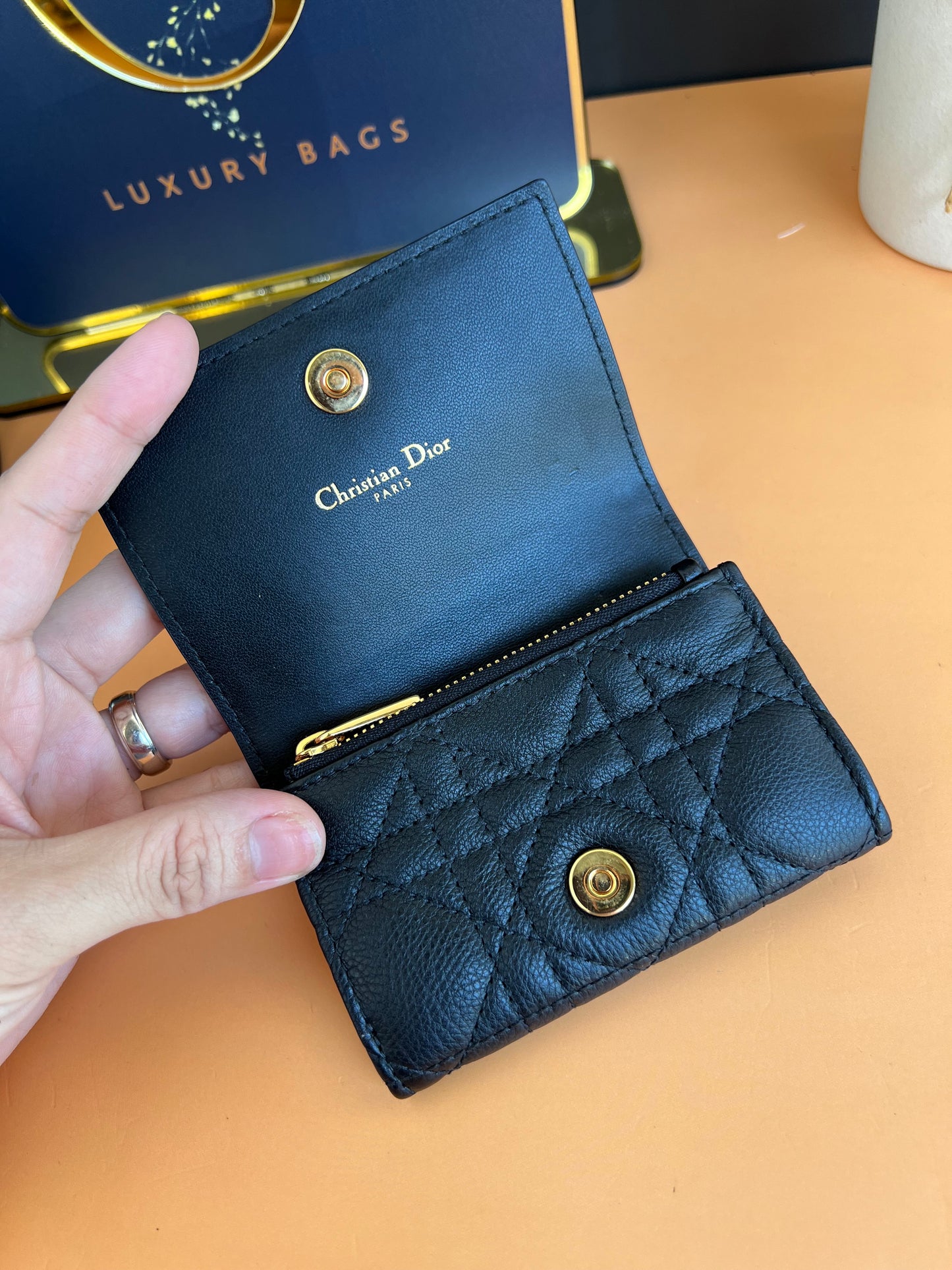 CHRISTIAN DIOR COMPACT WALLET