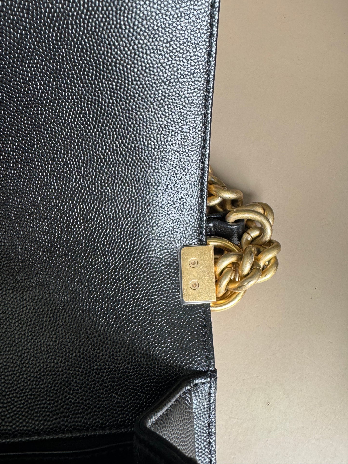 CHANEL LE BOY OLD MEDIUM CAVIAR