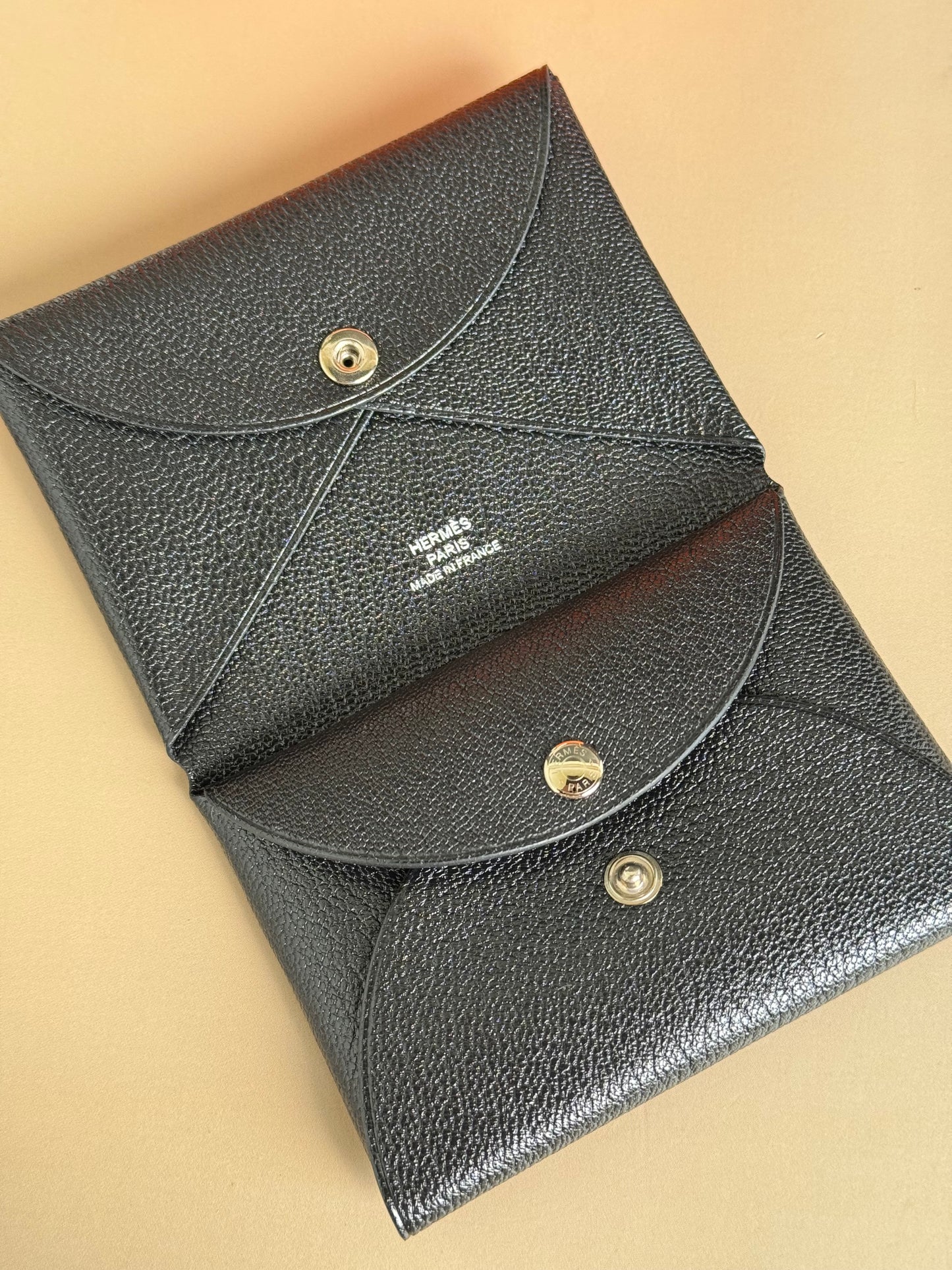 Brandnew HERMES Calvi Duo Compact card holder