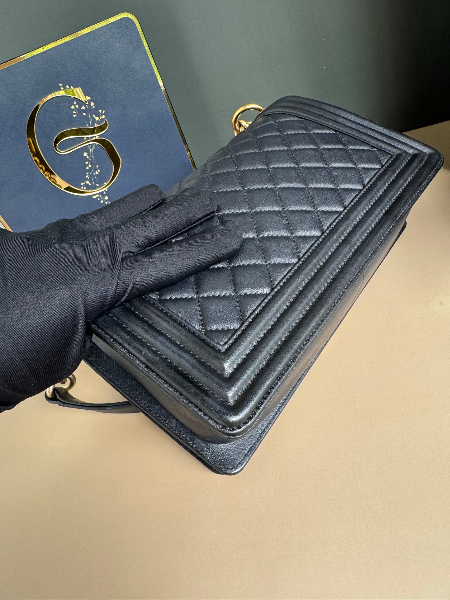 CHANEL LE BOY OLD MEDIUM LAMBSKIN