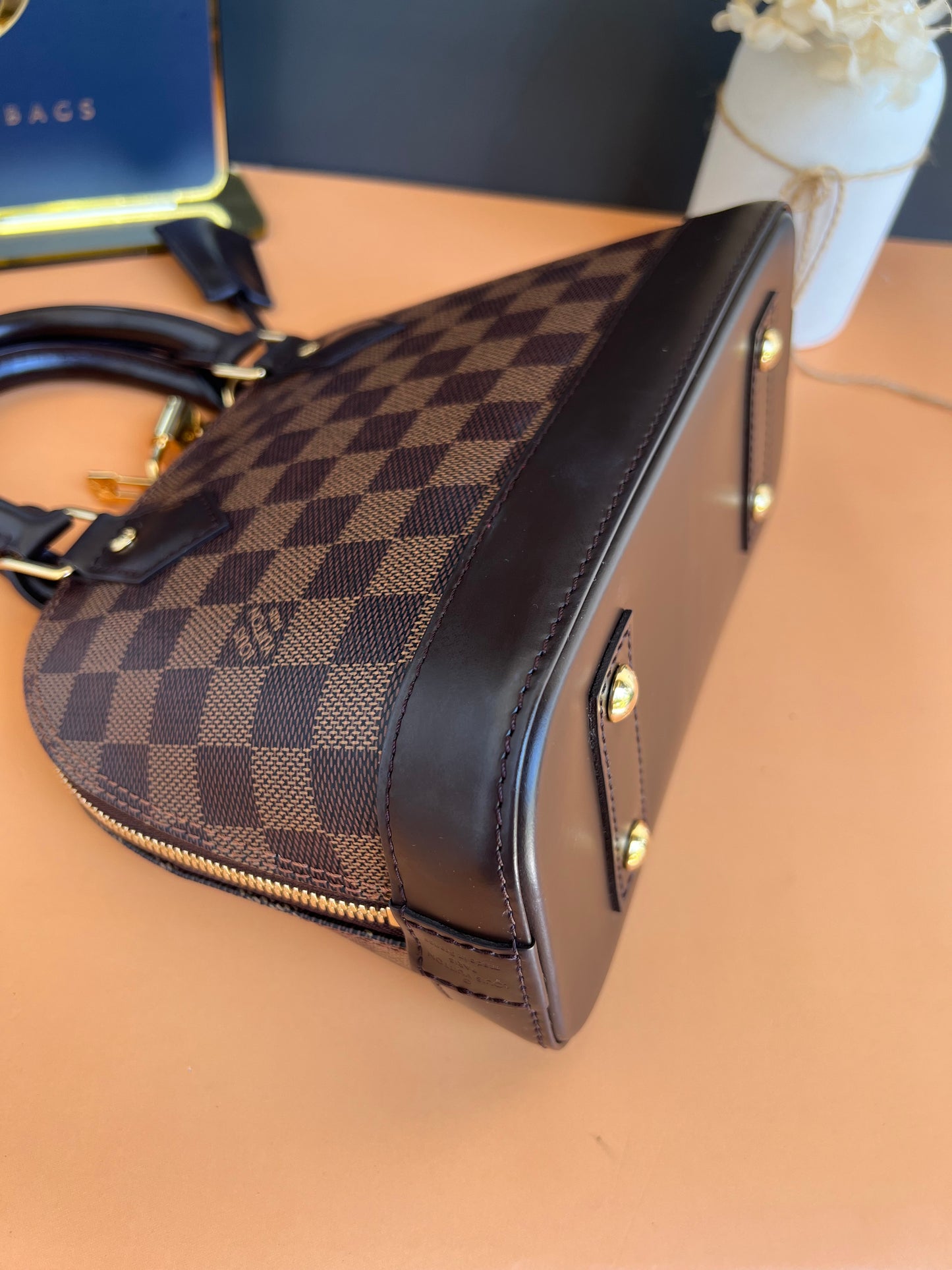 LOUIS VUITTON BB ALMA DAMIER EBENE