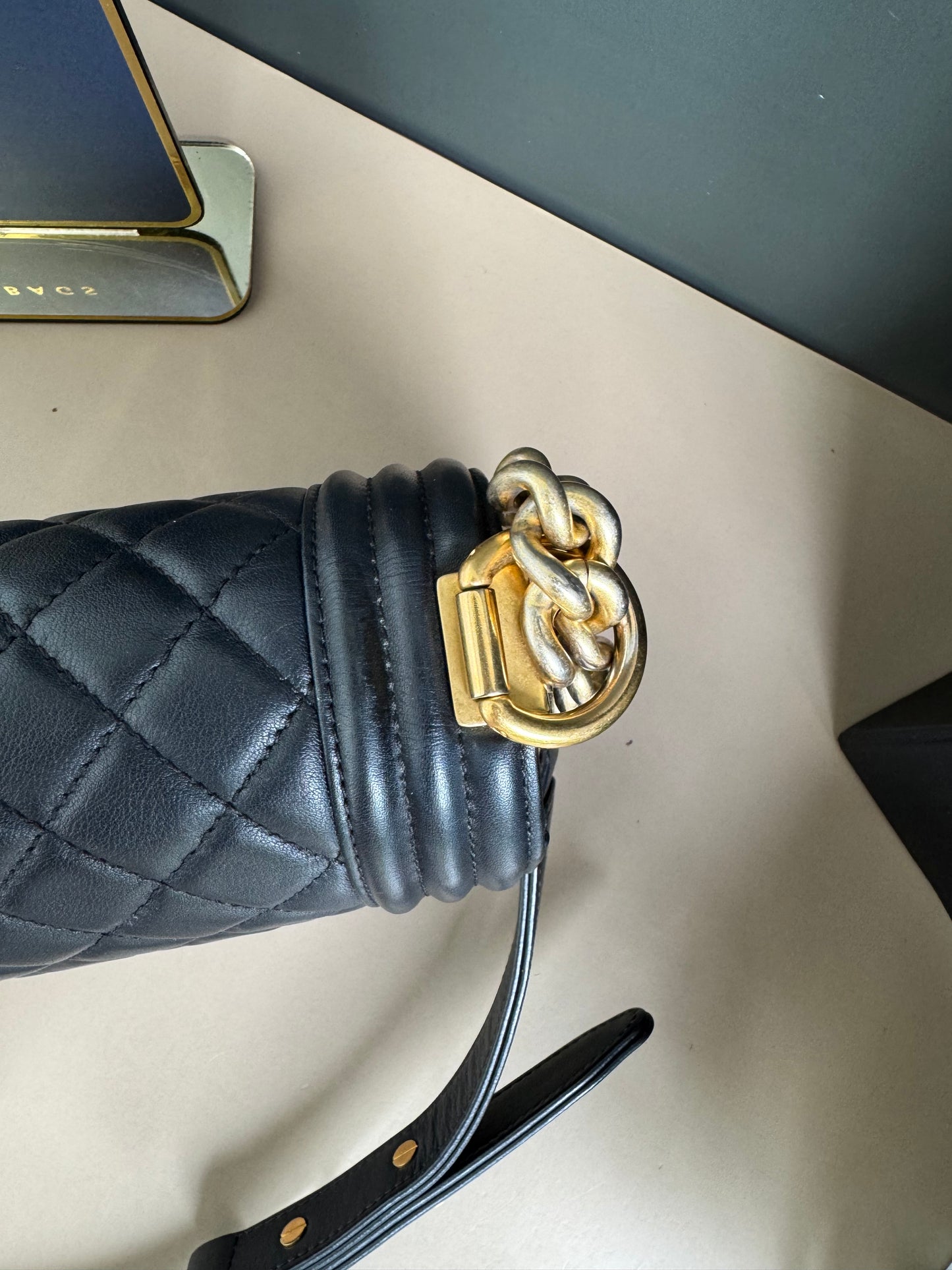 CHANEL LE BOY OLD MEDIUM LAMBSKIN