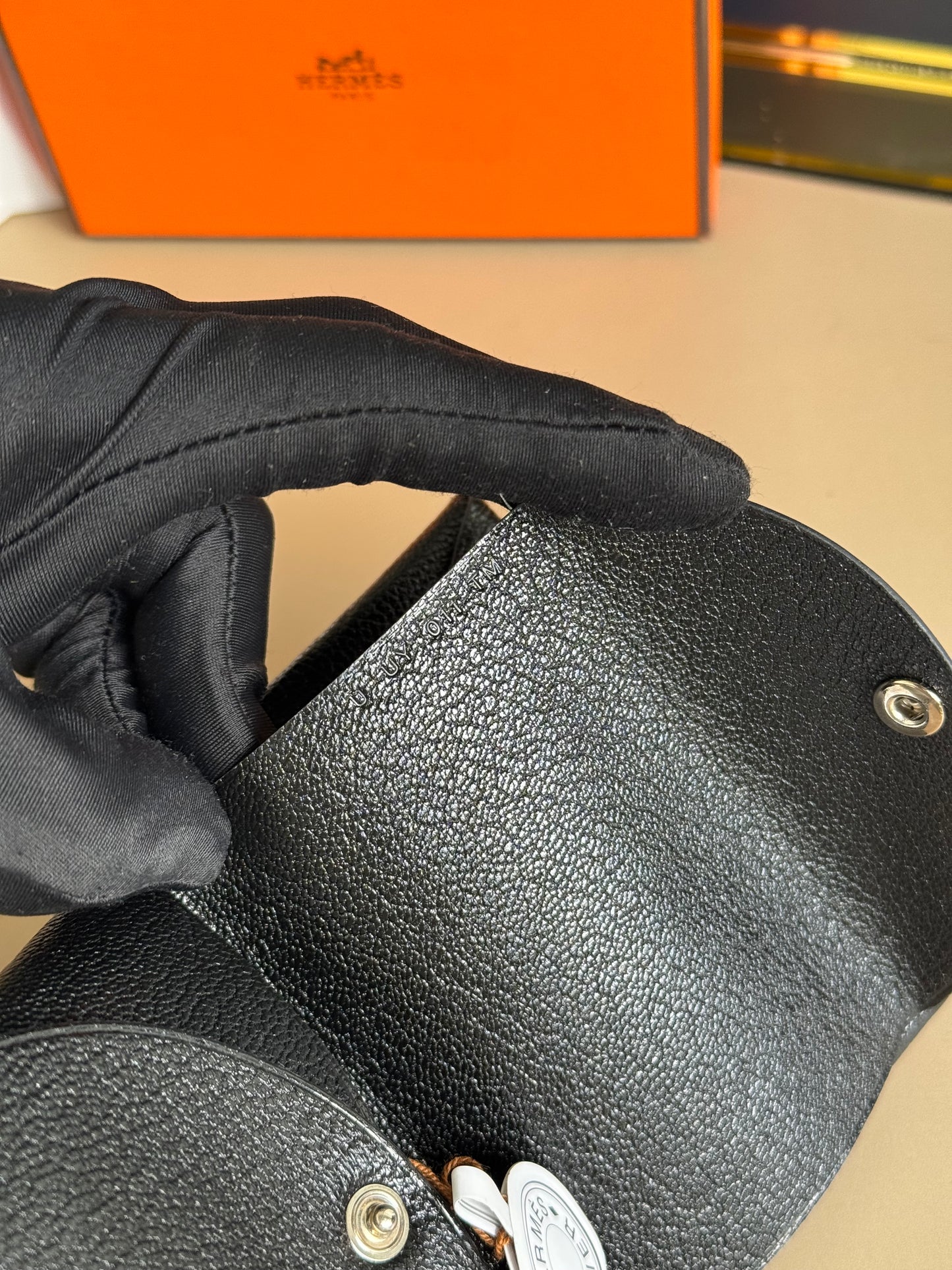 Brandnew HERMES Calvi Duo Compact card holder