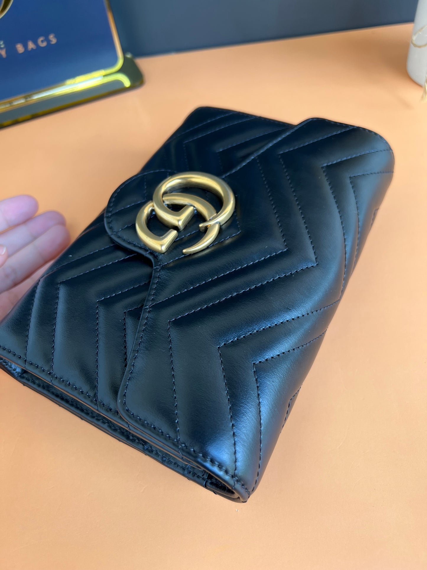 GUCCI MARMONT WALLET ON CHAIN