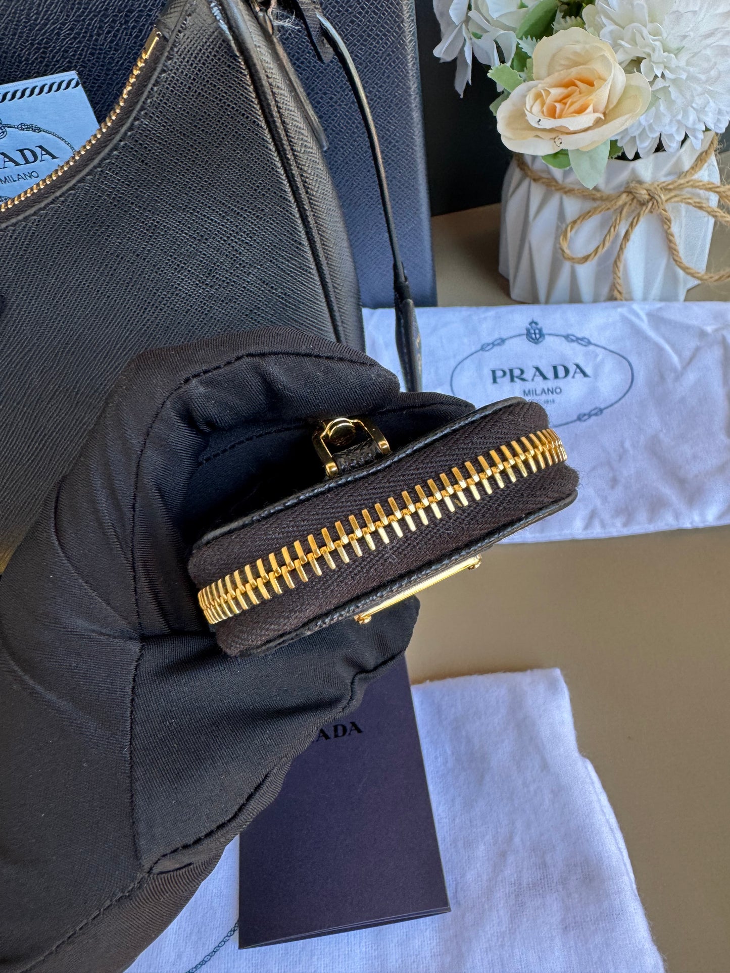 PRADA MULTI POCHETTE SAFFIANO