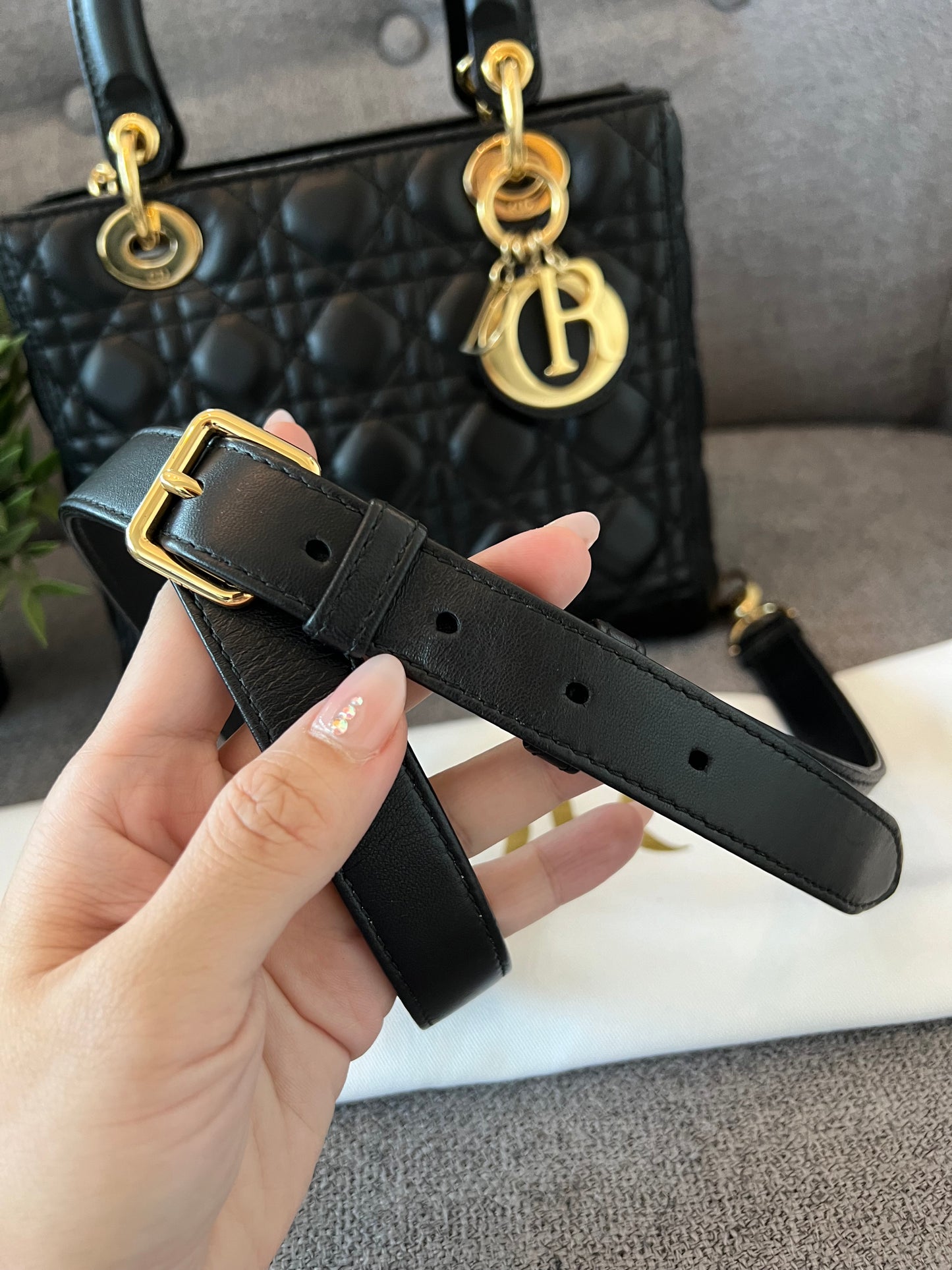 LADY DIOR MEDIUM BLACK