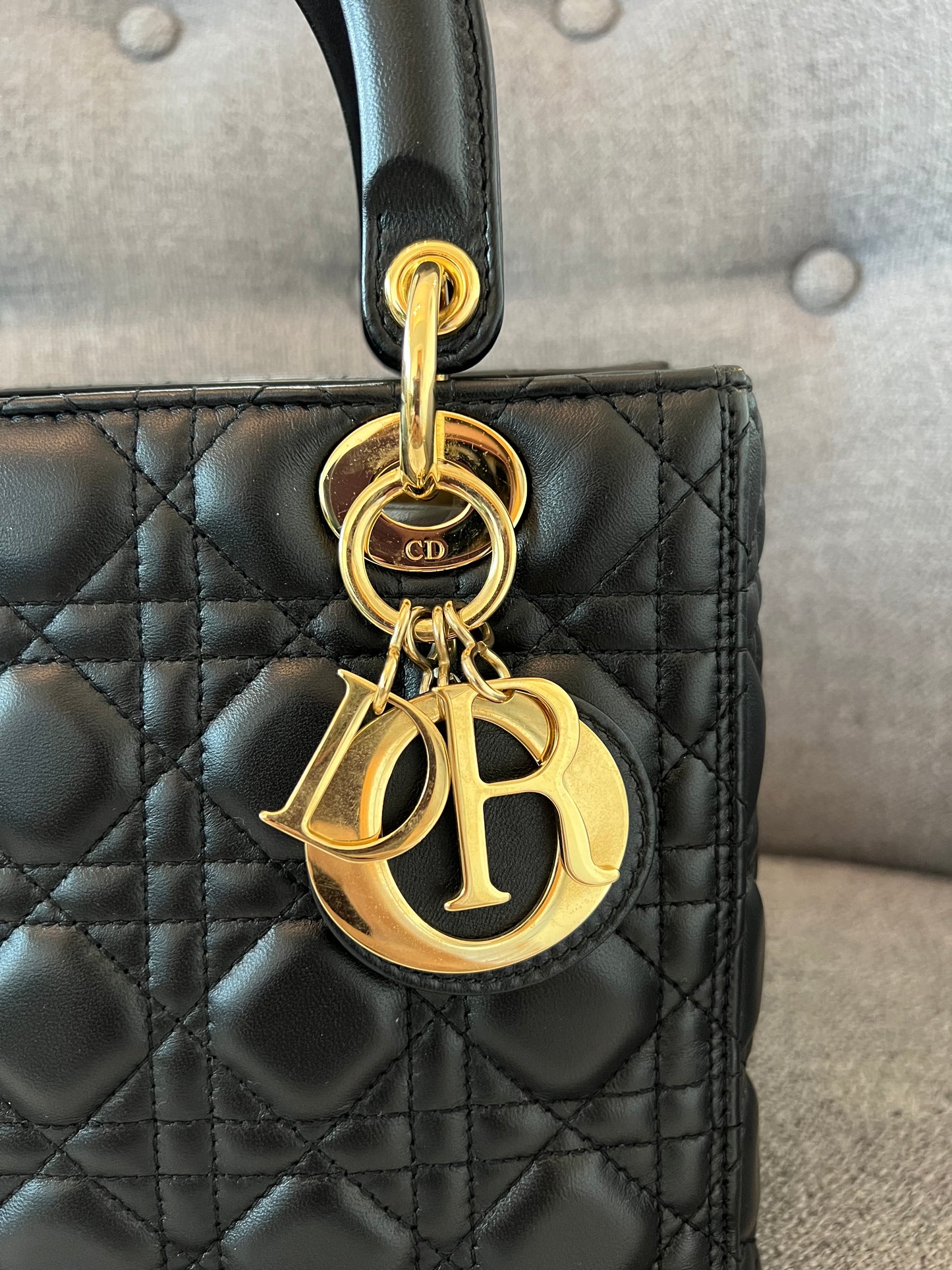 LADY DIOR MEDIUM BLACK