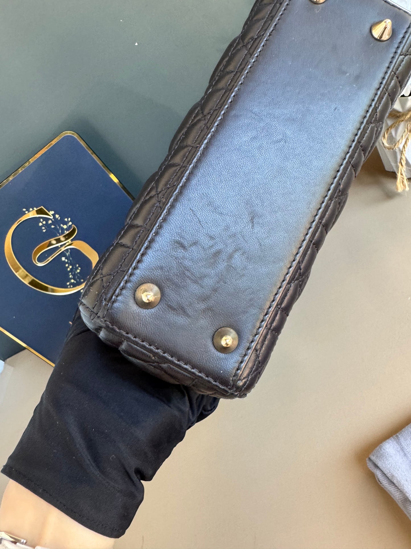 LADY DIOR SMALL LAMBSKIN GHW