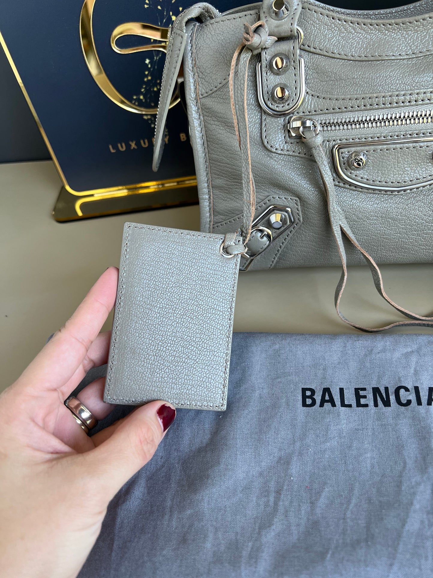 BALENCIAGA METALLIC EDGE MINI