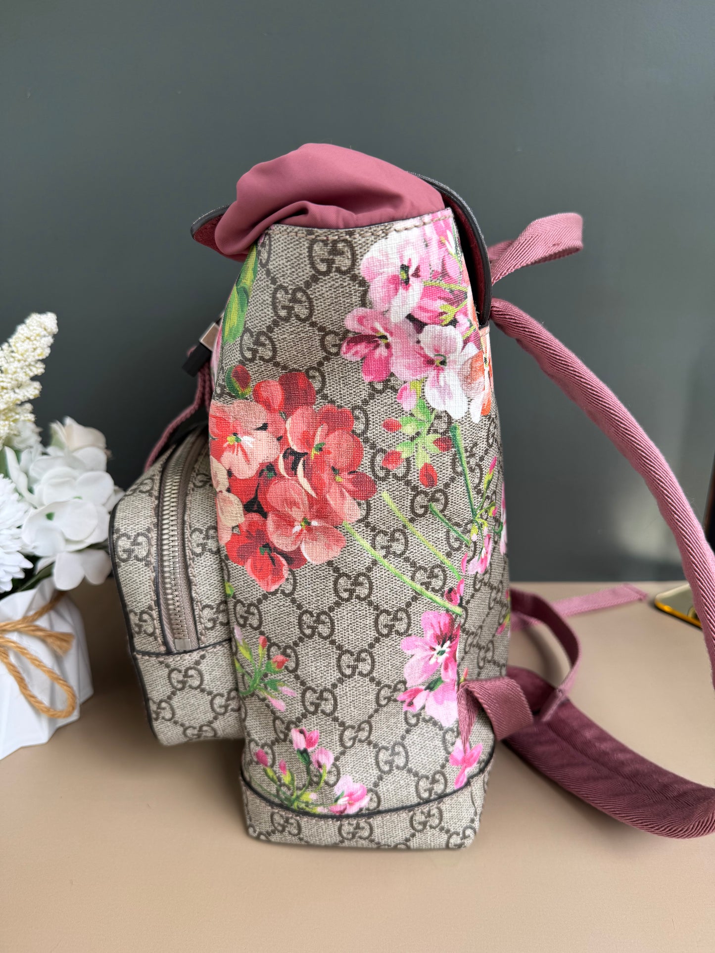GUCCI FLORAL BACKPACK