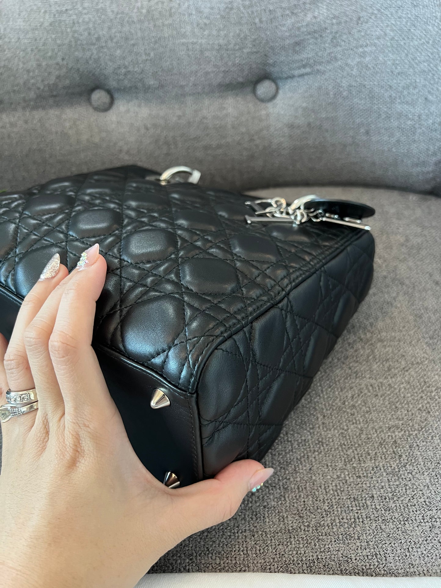 LADY DIOR MEDIUM BLACK