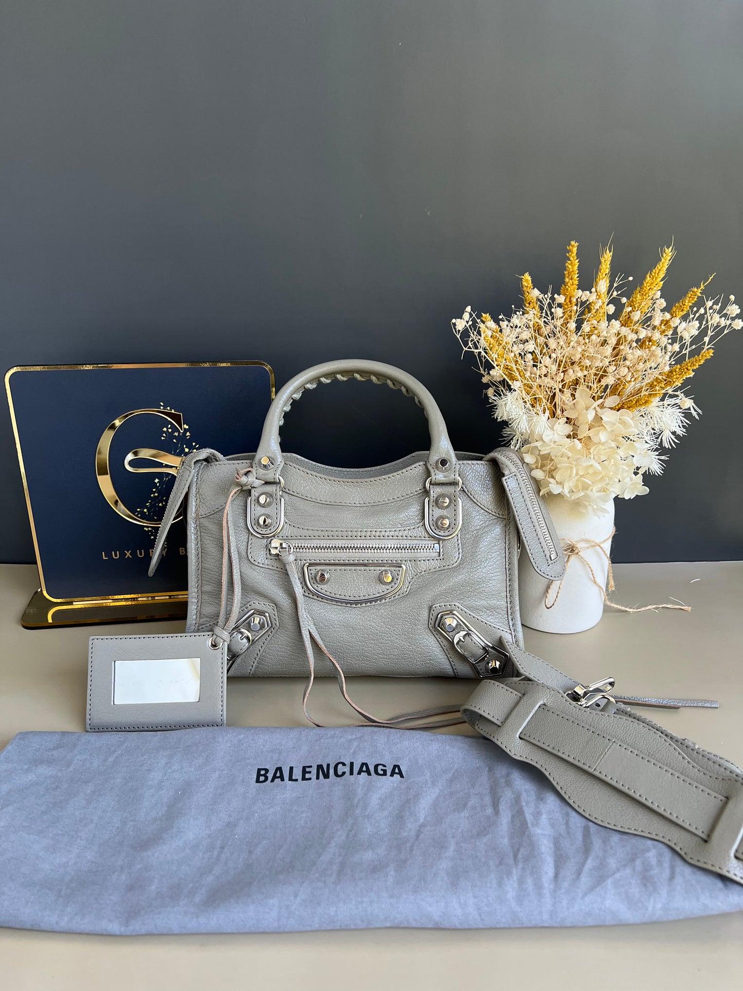 BALENCIAGA METALLIC EDGE MINI