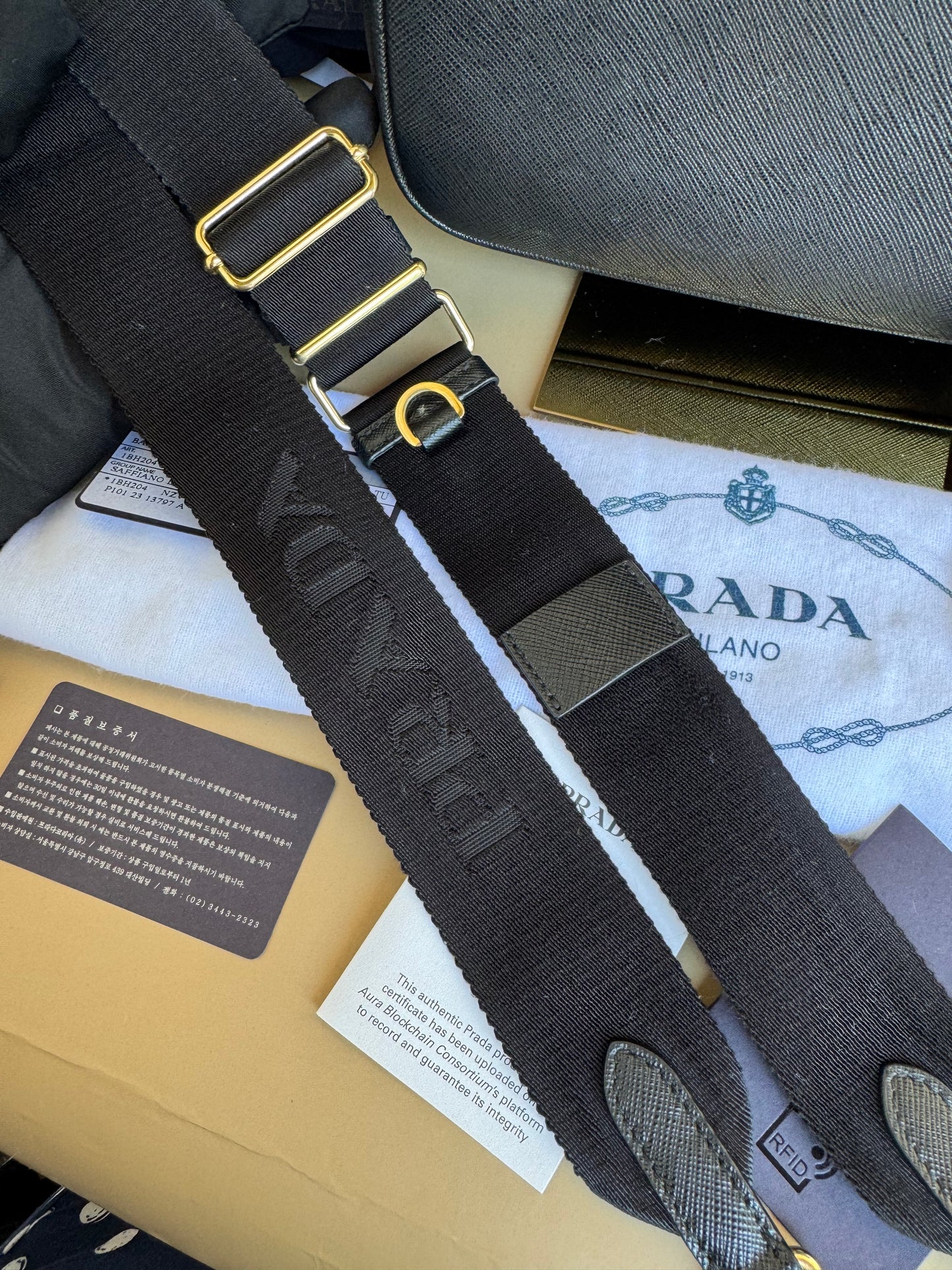 PRADA MULTI POCHETTE SAFFIANO