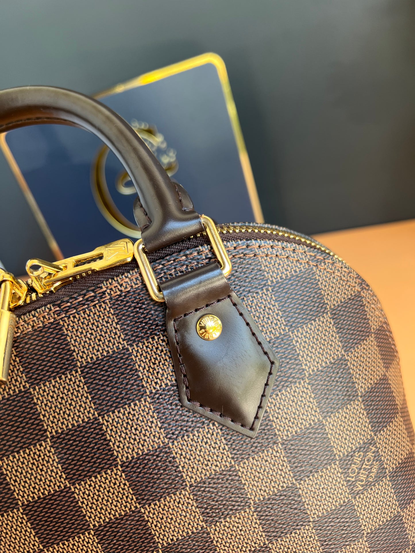 LOUIS VUITTON BB ALMA DAMIER EBENE