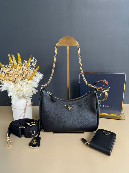 PRADA MULTI POCHETTE SAFFIANO