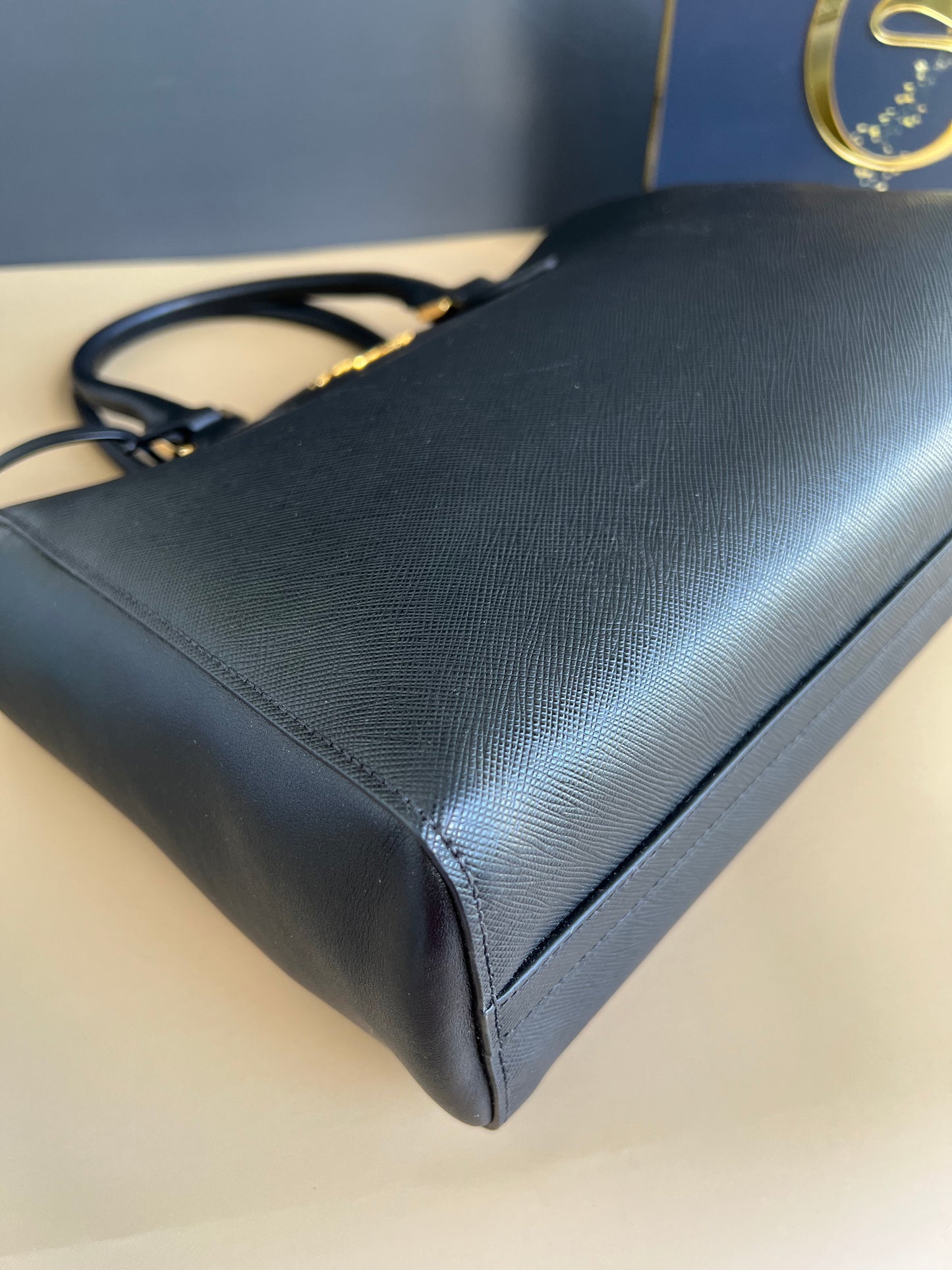 PRADA 1BA189 SAFFIANO+ SOFT CALF