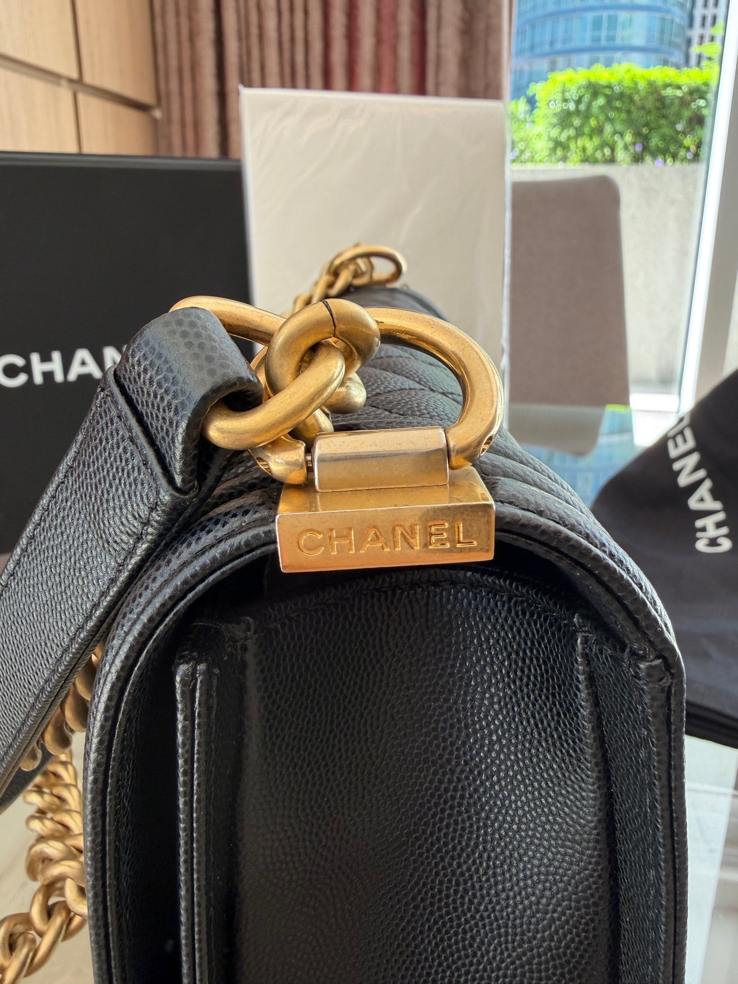 Chanel Le Boy Old Medium