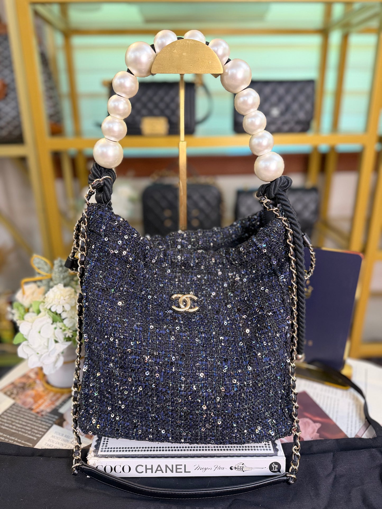 CHANEL TWEED HOBO