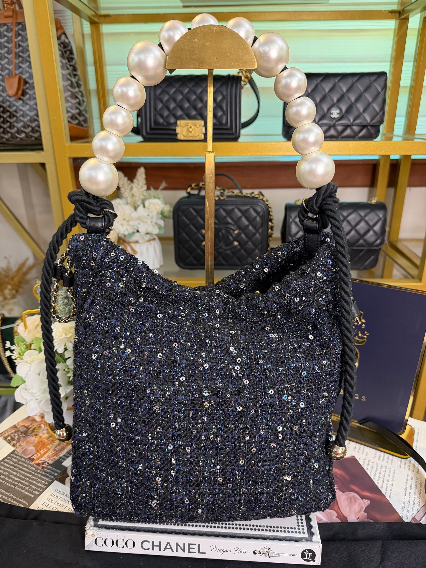 CHANEL TWEED HOBO