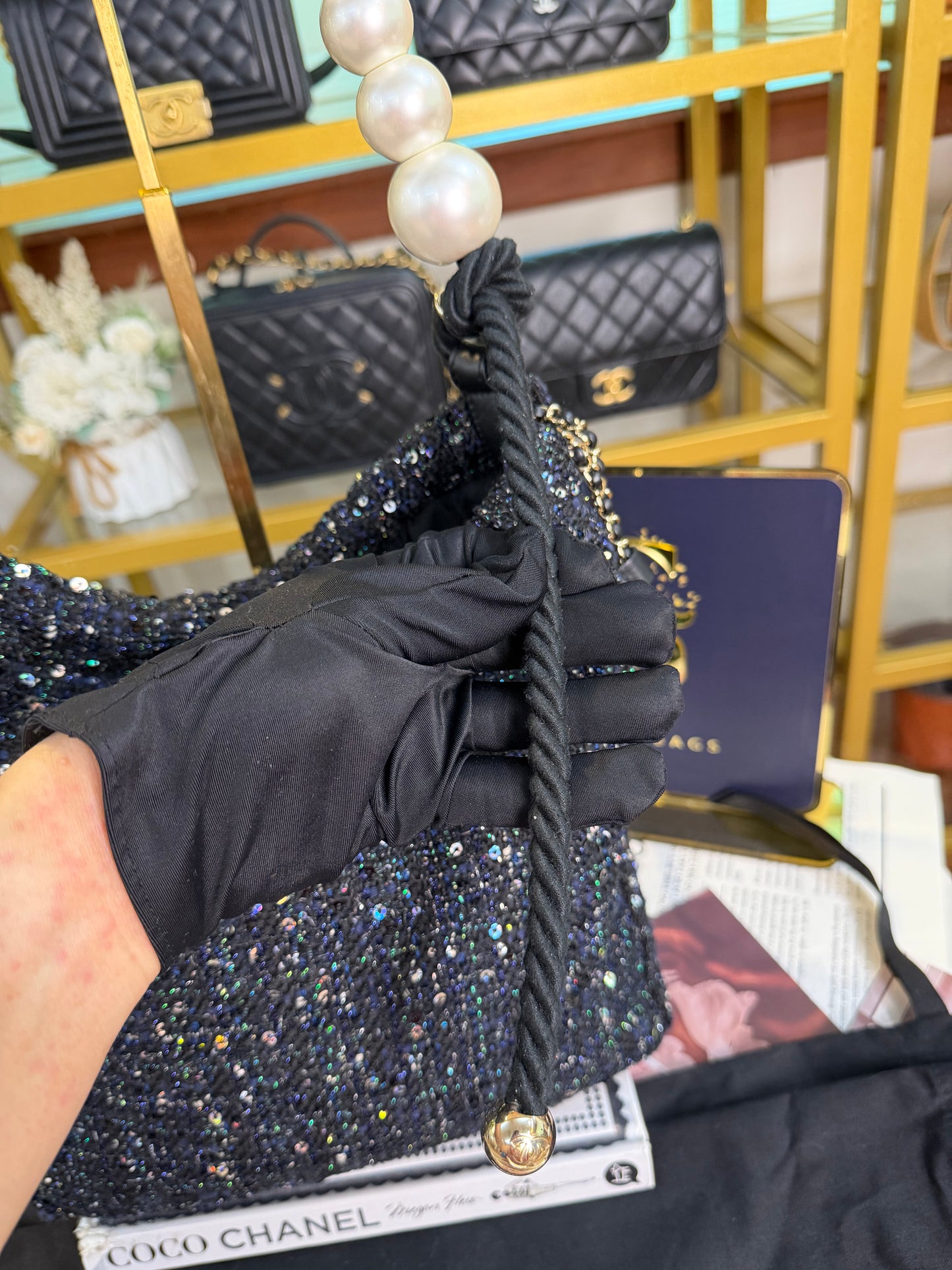 CHANEL TWEED HOBO