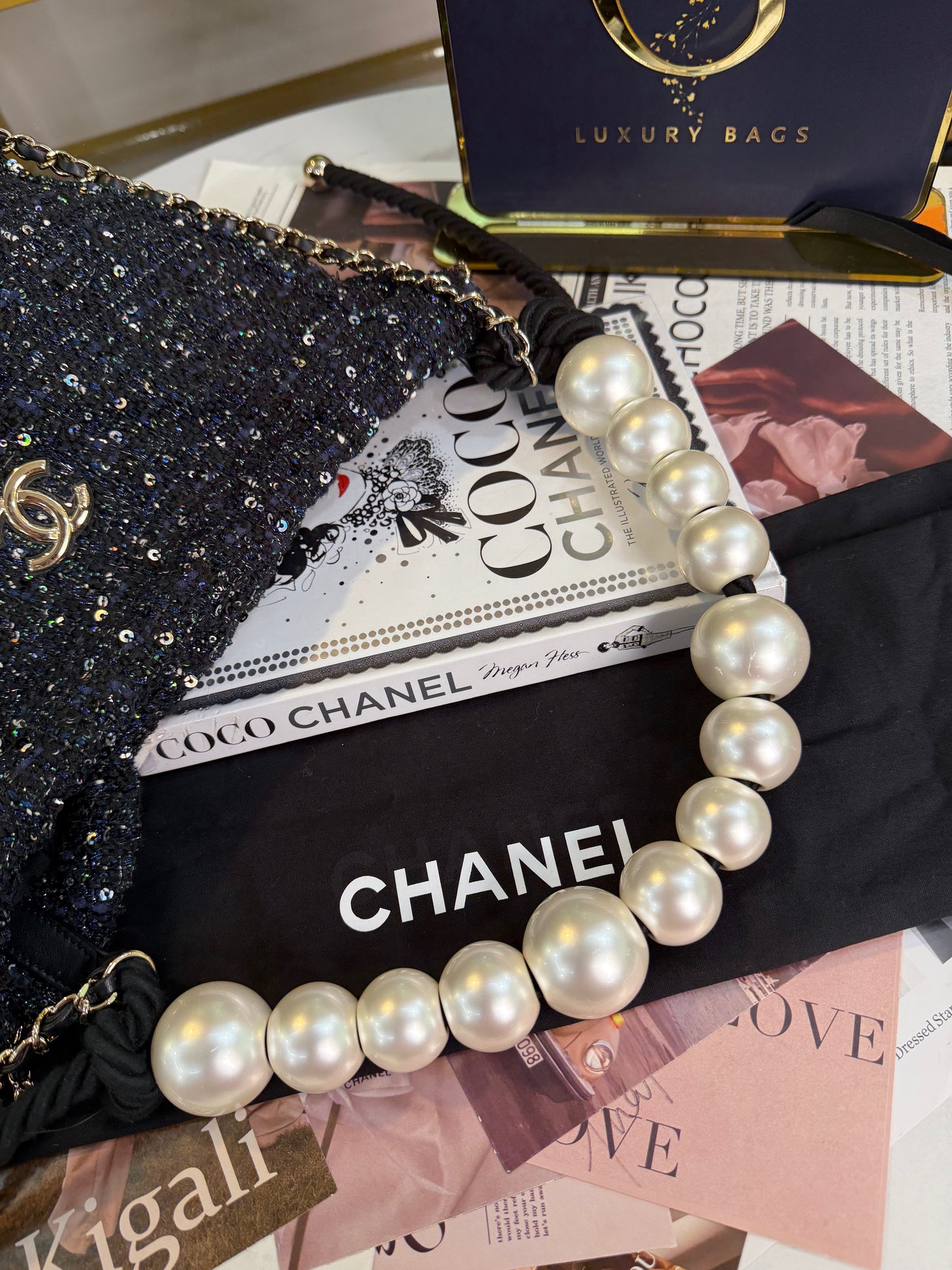 CHANEL TWEED HOBO