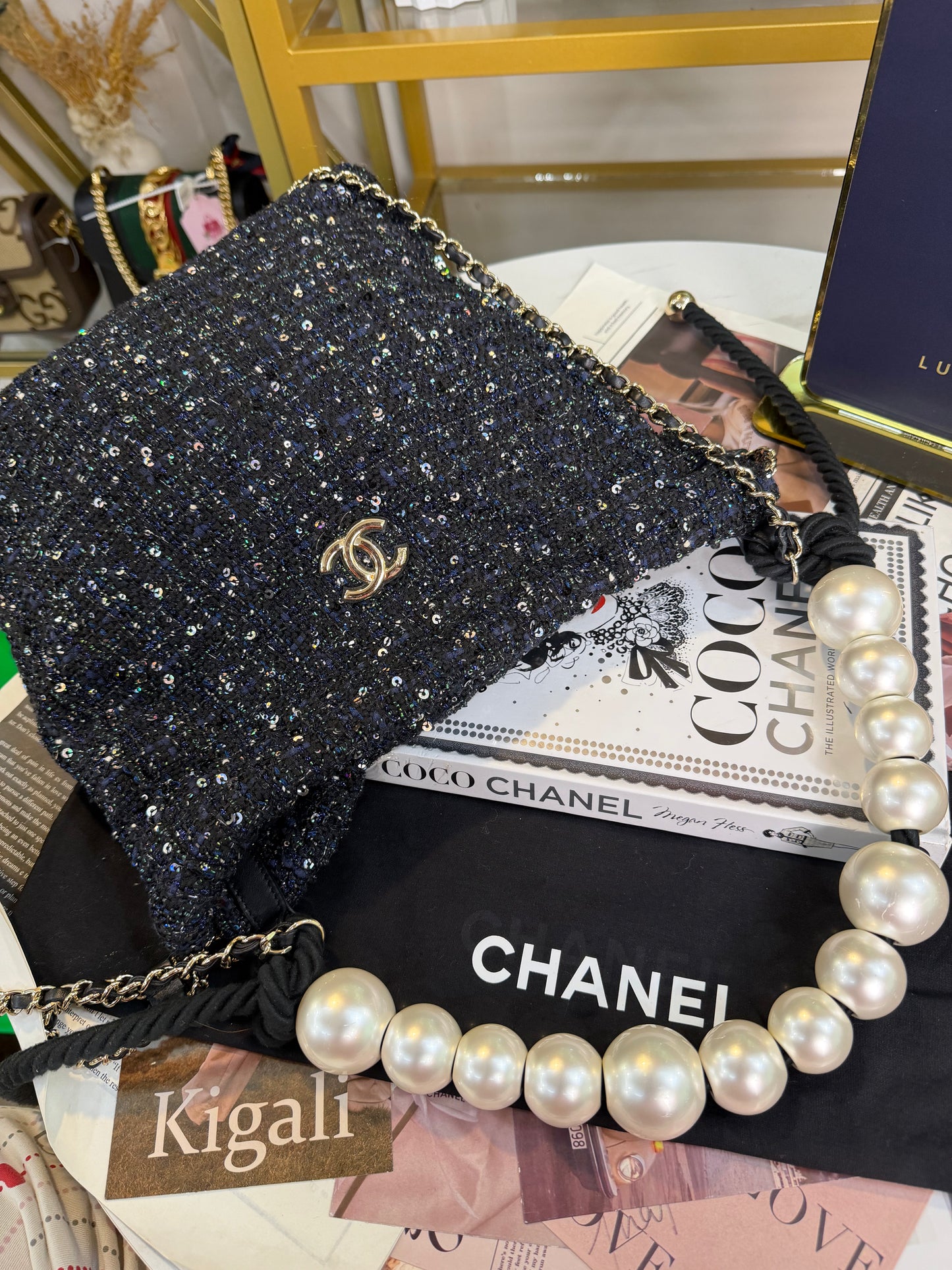 CHANEL TWEED HOBO